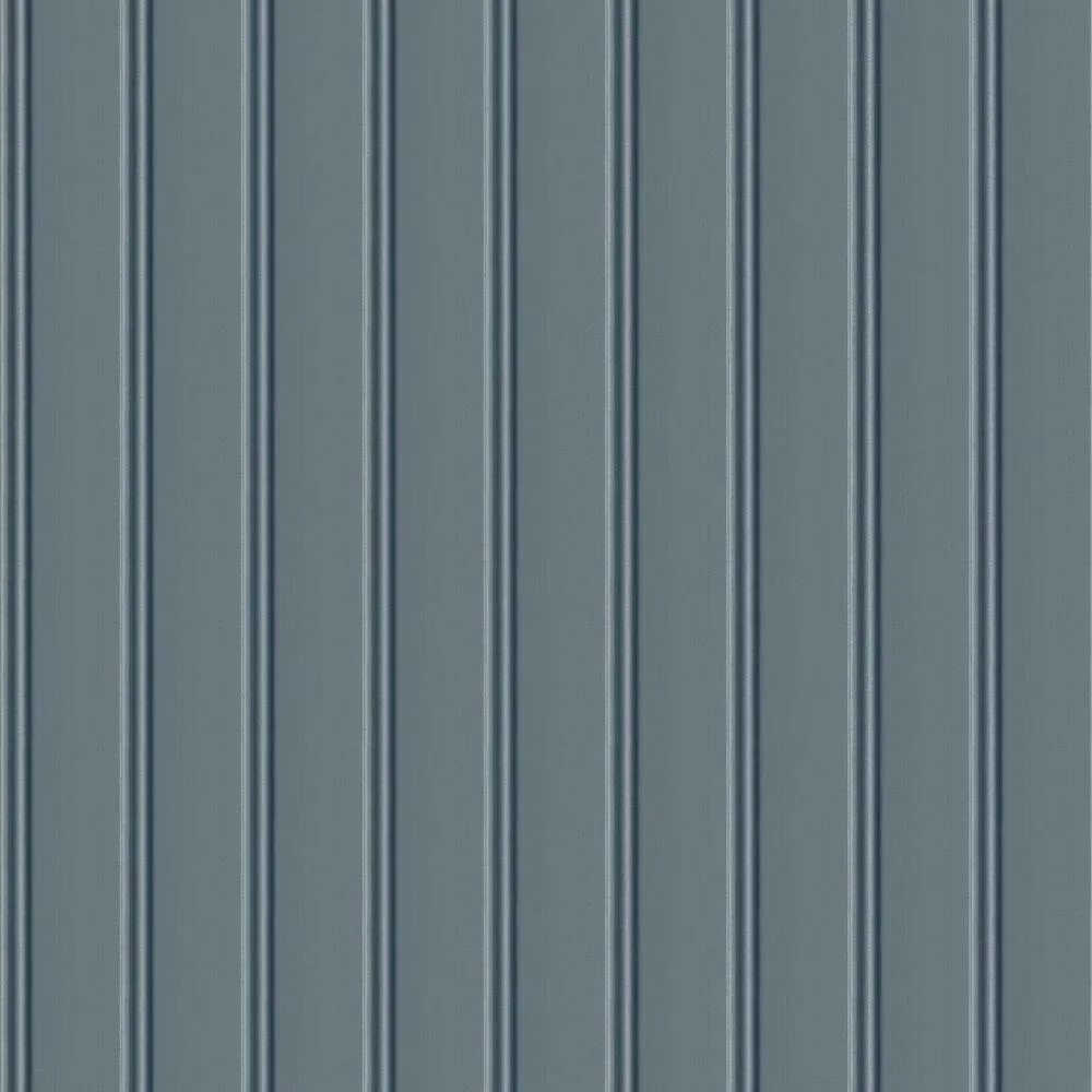 Wallpaper Classic with Removable, Easy to use, Beadboard Peel and Stick - Blue Vinyl Model 2CC085