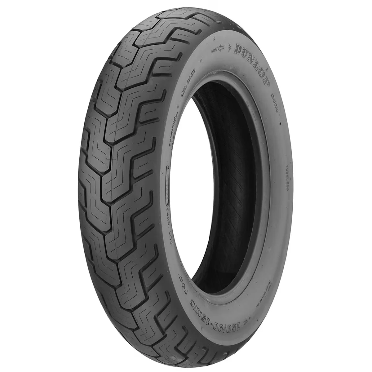 Premium Motorcycle Tire with Durable Construction, D404 150/-9015 Rear - Model 4D0FE1