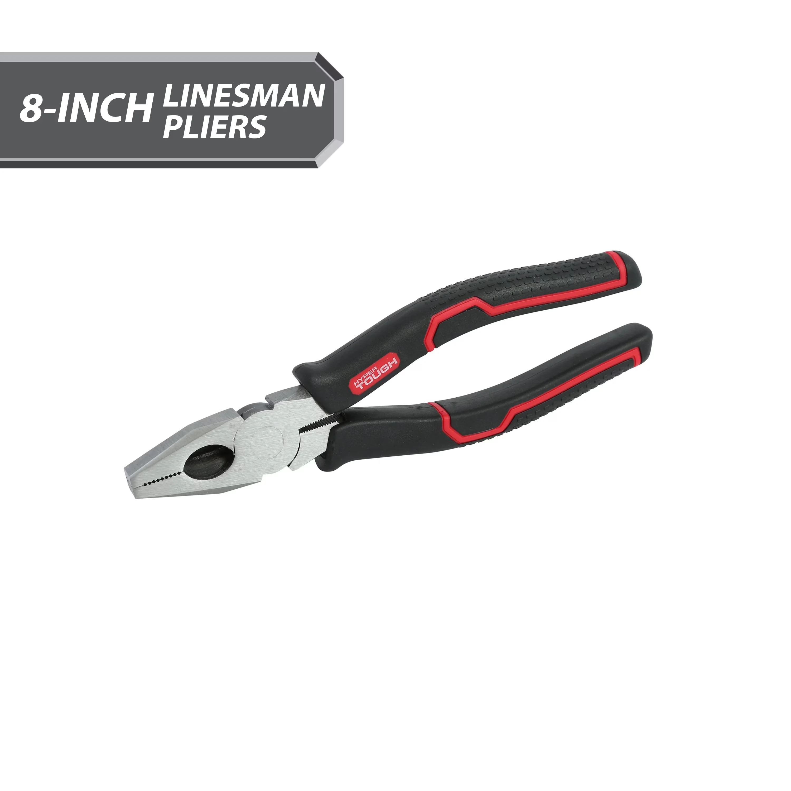 Compact Hand Tool with Handheld, Ergonomic Handle, 8-inch Linesman Pliers - Red 8" Model 67866A