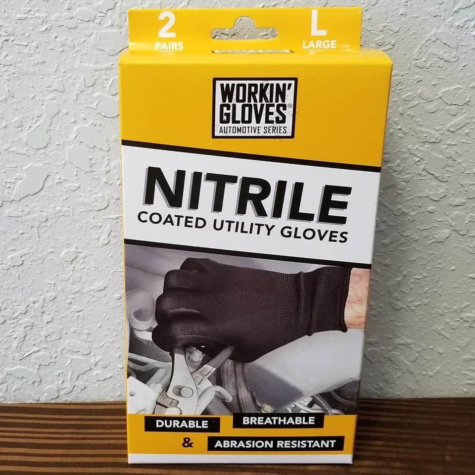 Modern Protective Equipment with Working Auto Nitrile Coated - Nitrile L Model 6D14BA