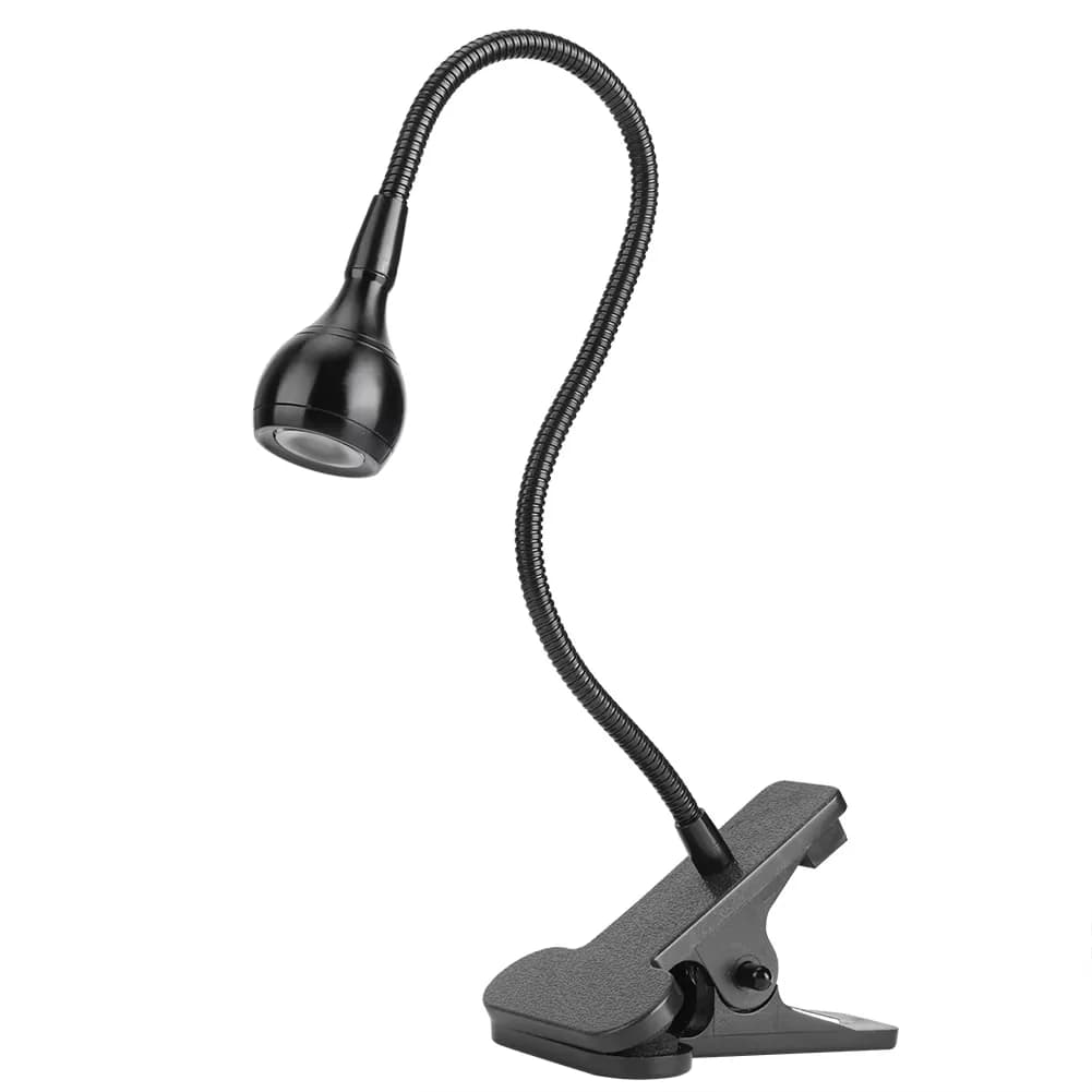 Desk Lamp Classic with LED, Clip-On Lamps, LED Light - Black Aluminium Alloy Model 70932C