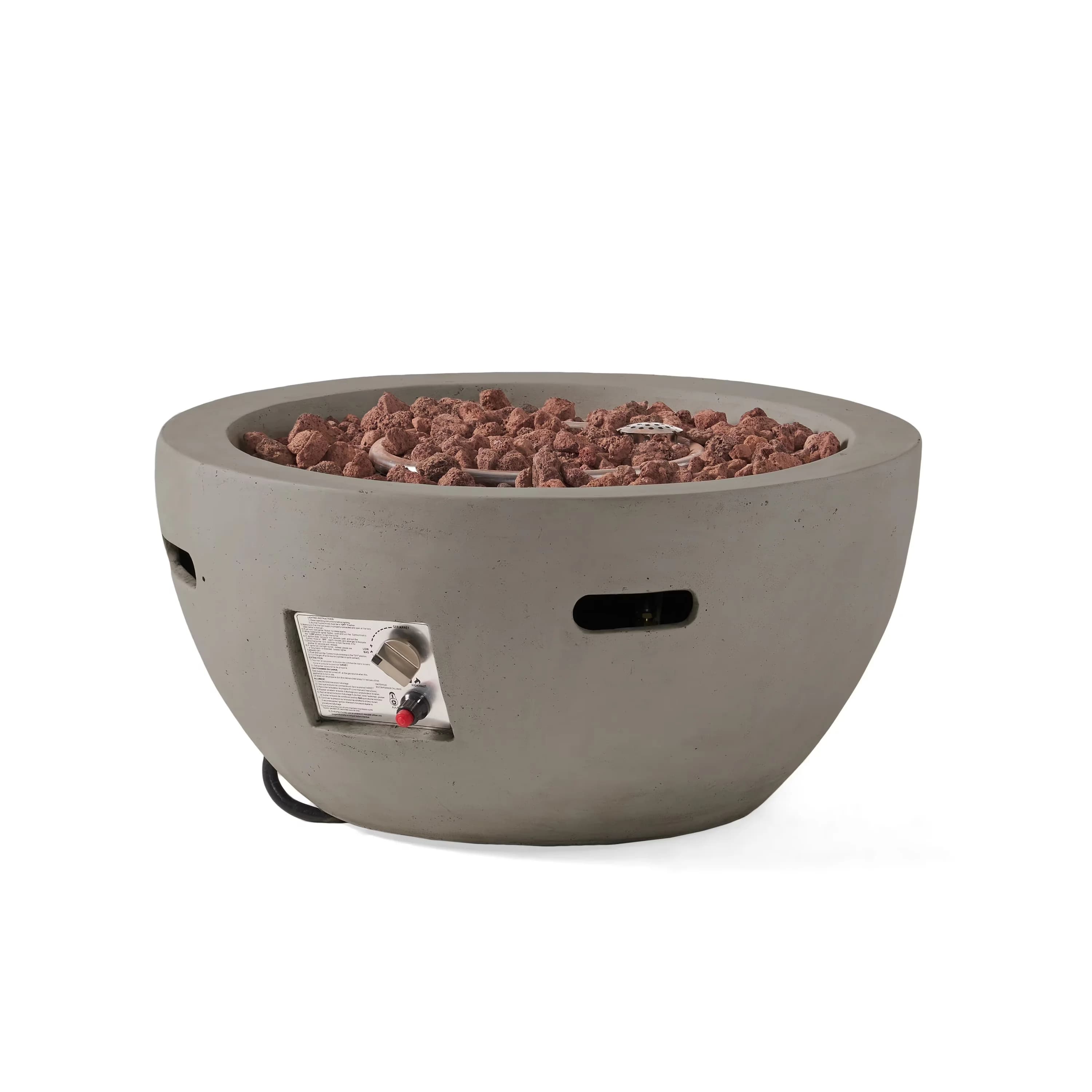 Outdoor Heating Classic with 40000 BTU, Light Gray, Includes: One (1) Fire Pit - Concrete Gray Model C769E0