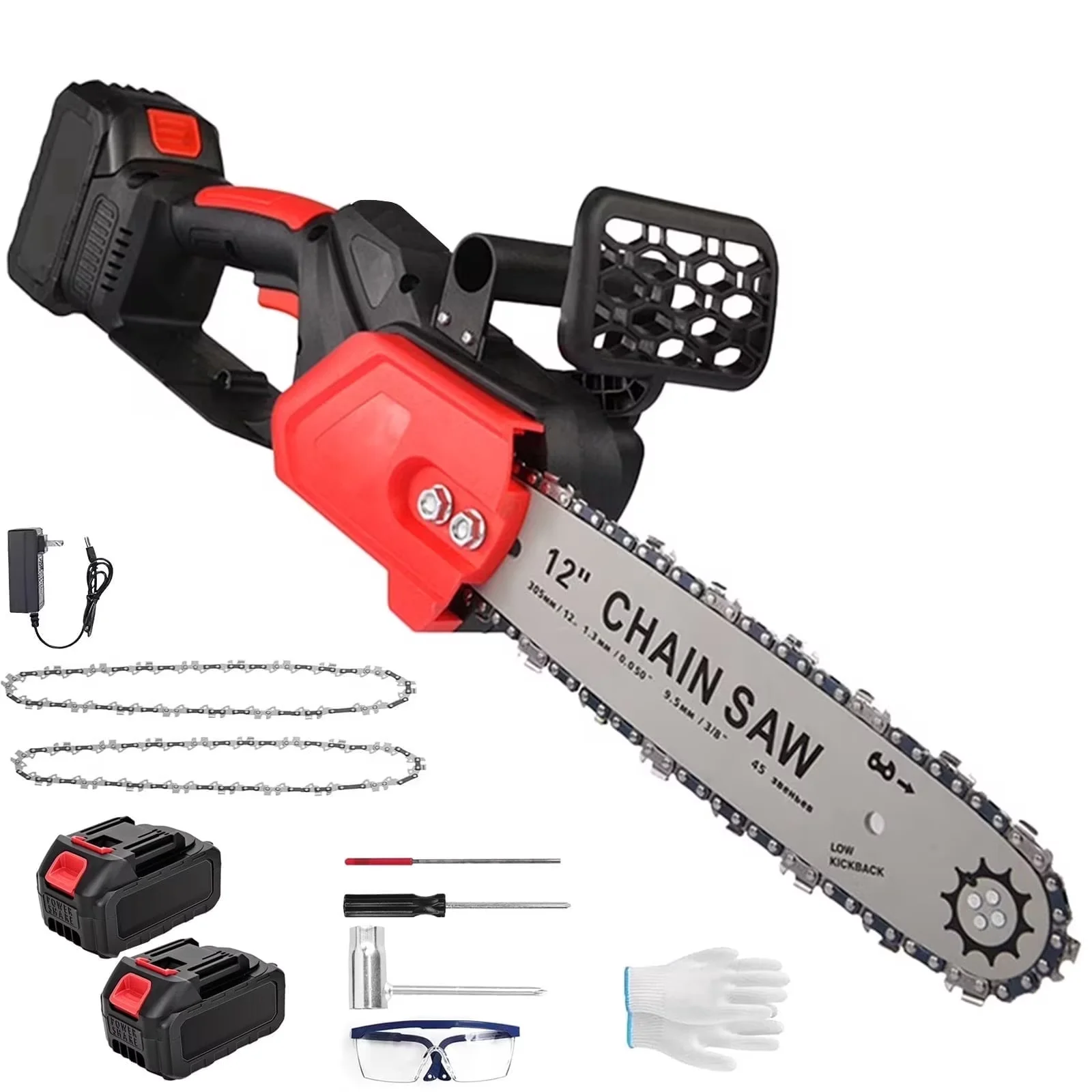 Essential Chainsaw with Battery, 221V, Anti-Vibration - Reliable Performance Model 8F3168