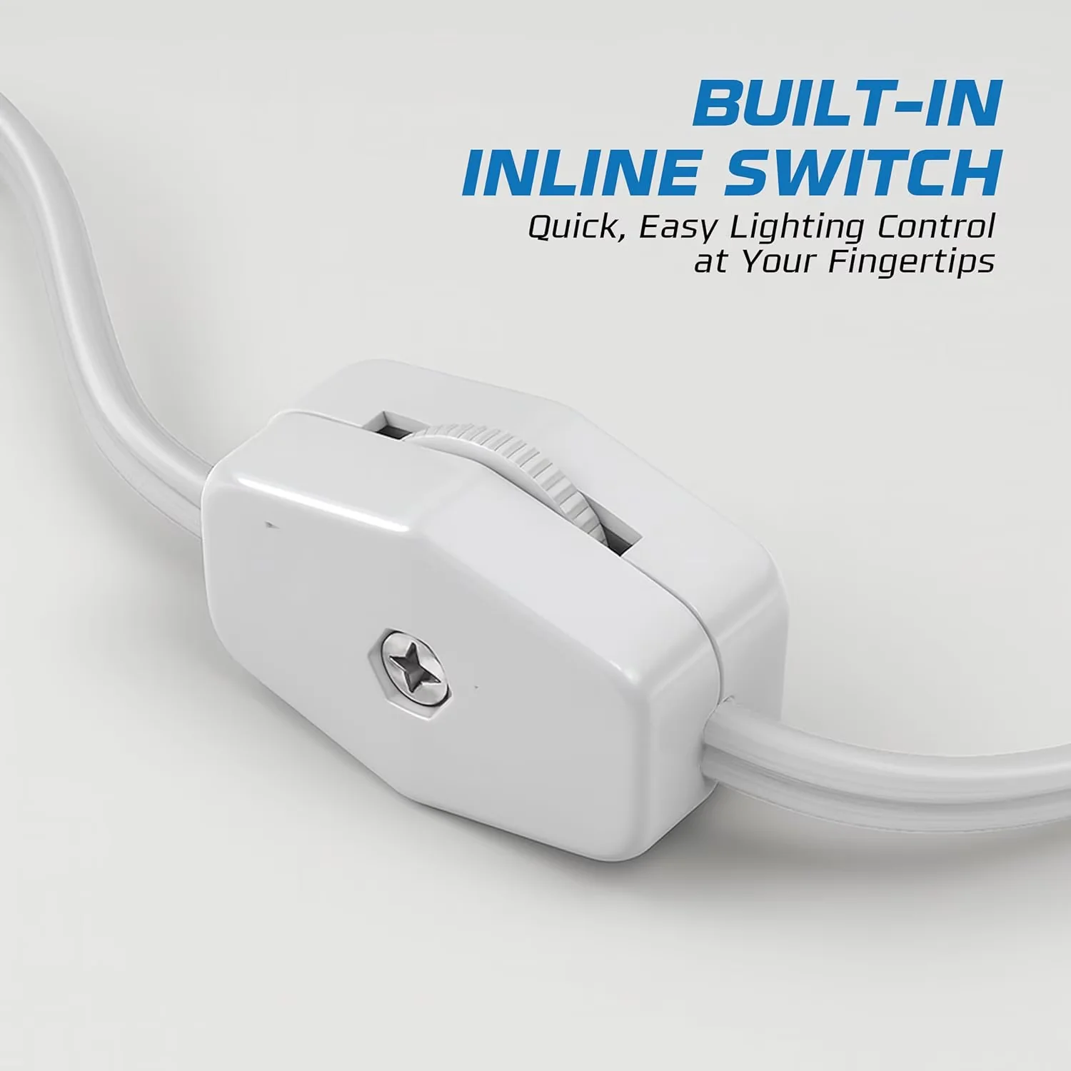 Compact Lamp Set with White, Power Cord - White Pvc (Cord Insulation), Copper Wire Model 634C9F