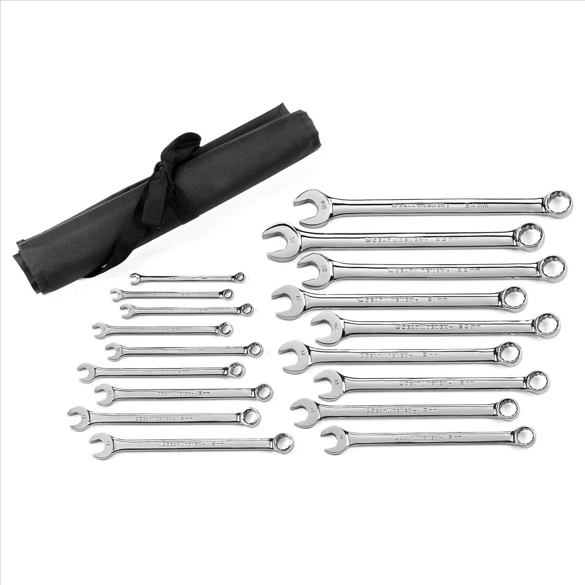 Quality Pro Tool with Size stamped on both sides and head, Offset box end - Black 7 mm - 23 mm Model CC2A93