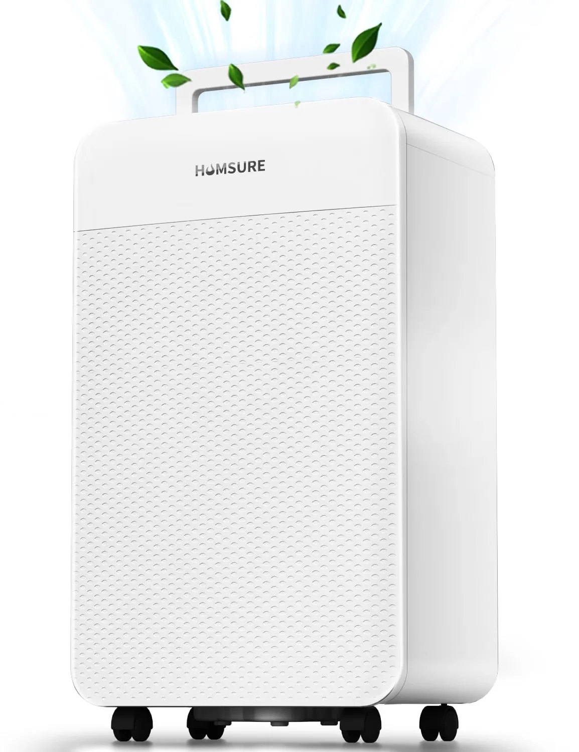 Efficient Dehumidifier with Automatic Defrost Control, Automatic Shut-Off, Bucket Full Indicator - White Model 385AEA
