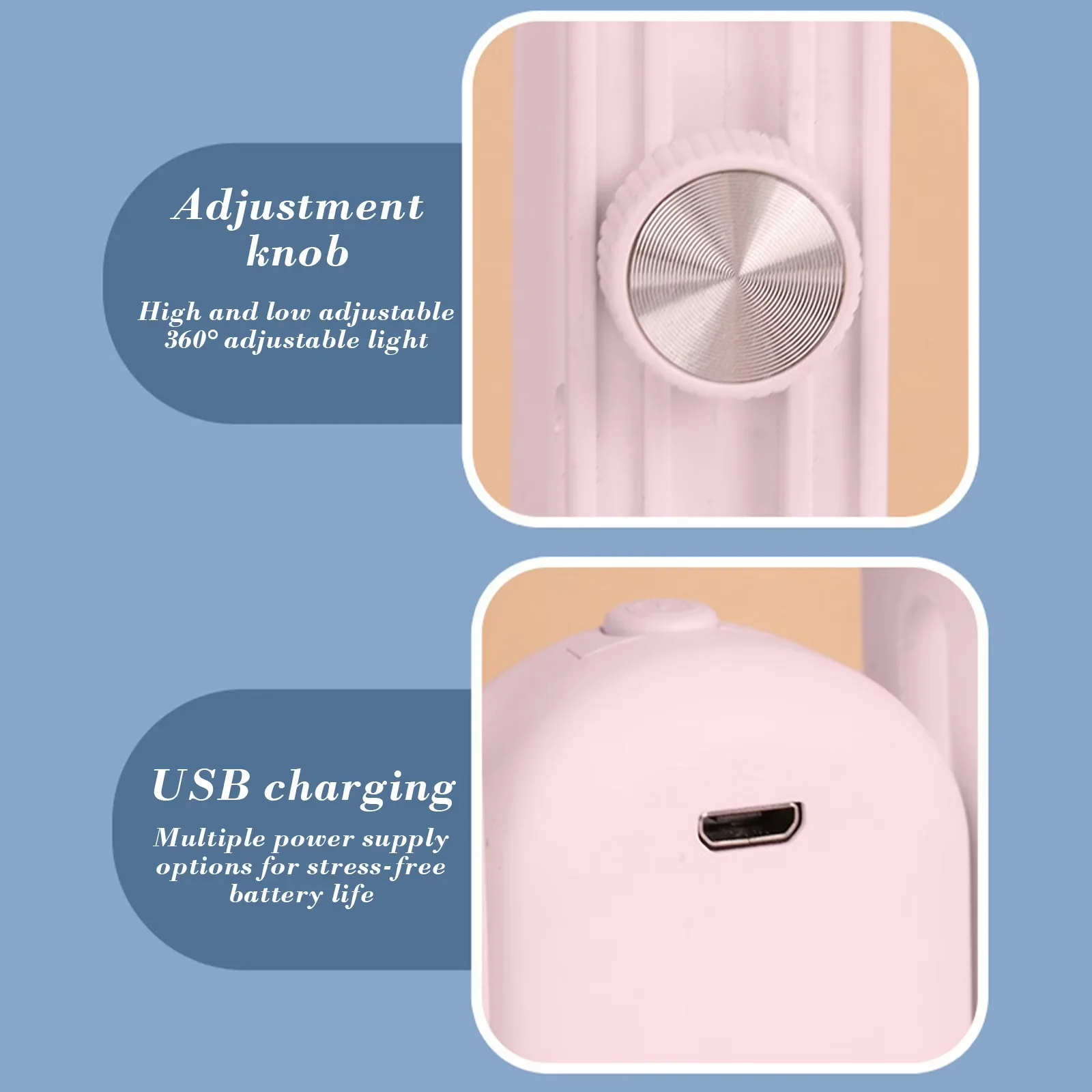 Desk Lamp Reliable with LED, Battery, Dimmable - Abs Pink Table - Long-Lasting Performance Model 184CB4