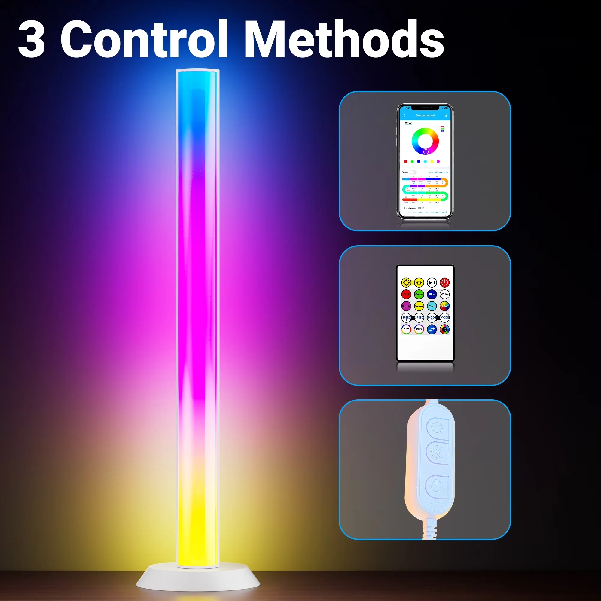 Desk Lamp Durable with LED, Modern, Novelty Lamps - Plastic Multicolor Model B714AA