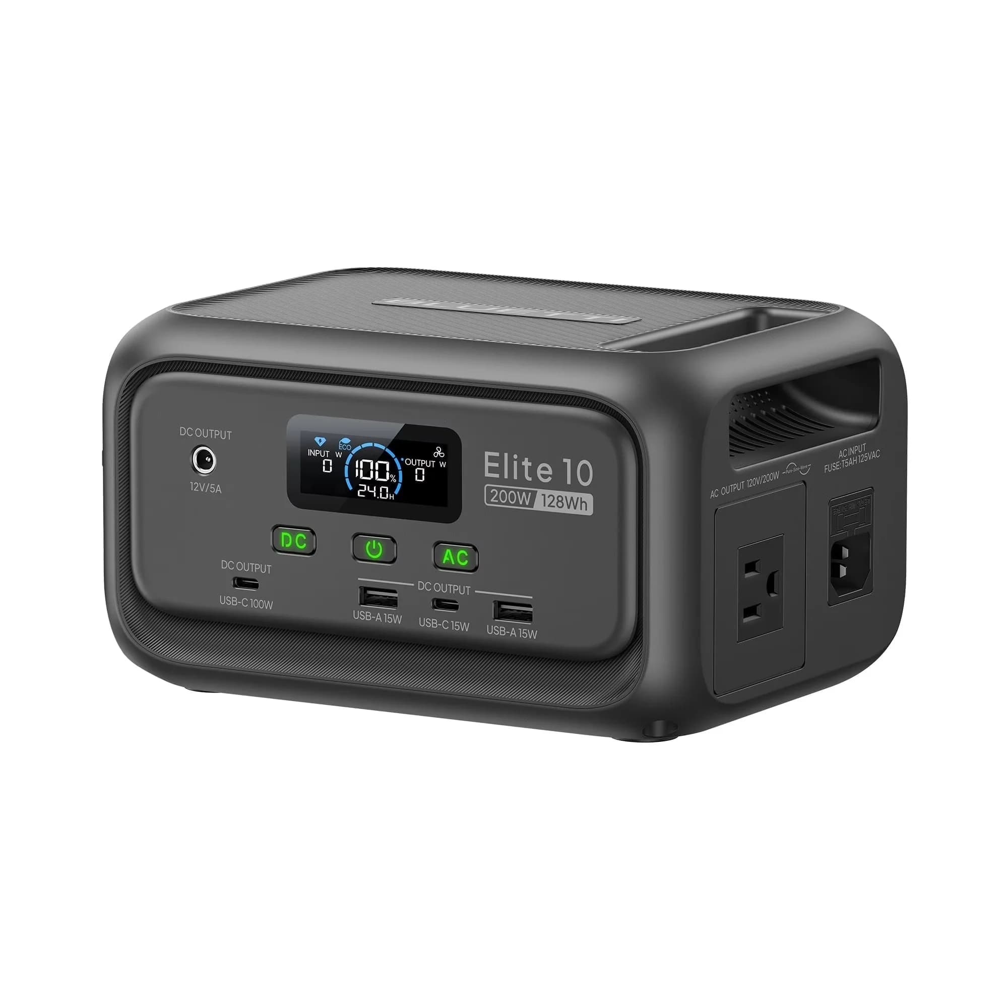 Durable Generator with 200W, Usb Port, Elite 10 (2025 New) Mini Power Station - Gray for Camping, Travel Model 35D1E1