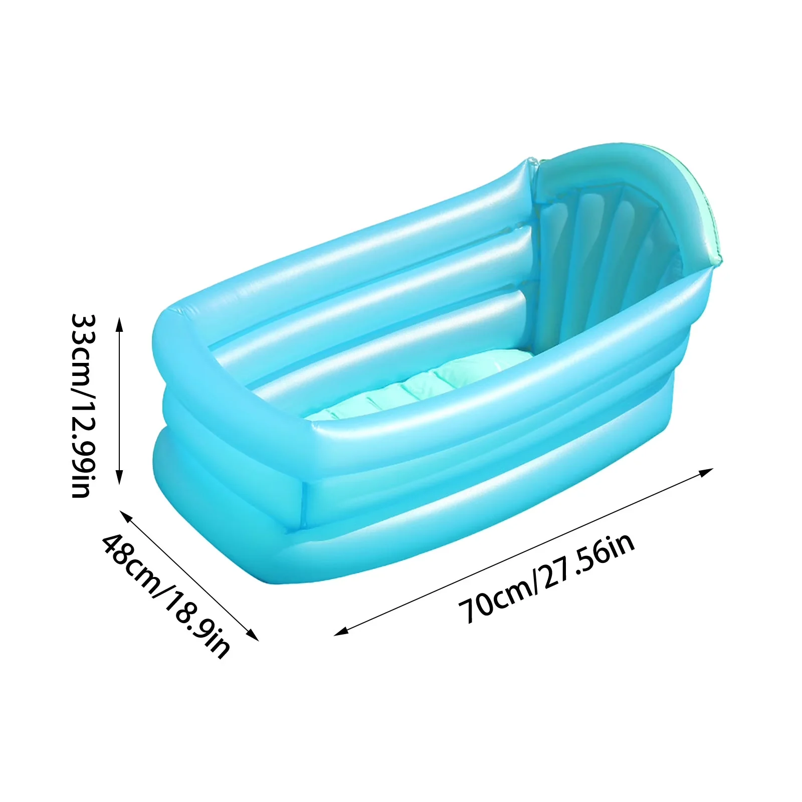 Efficient Inflatable Pool - Blue for Indoor, Garden Thick - Premium Collection Model 29EA7C