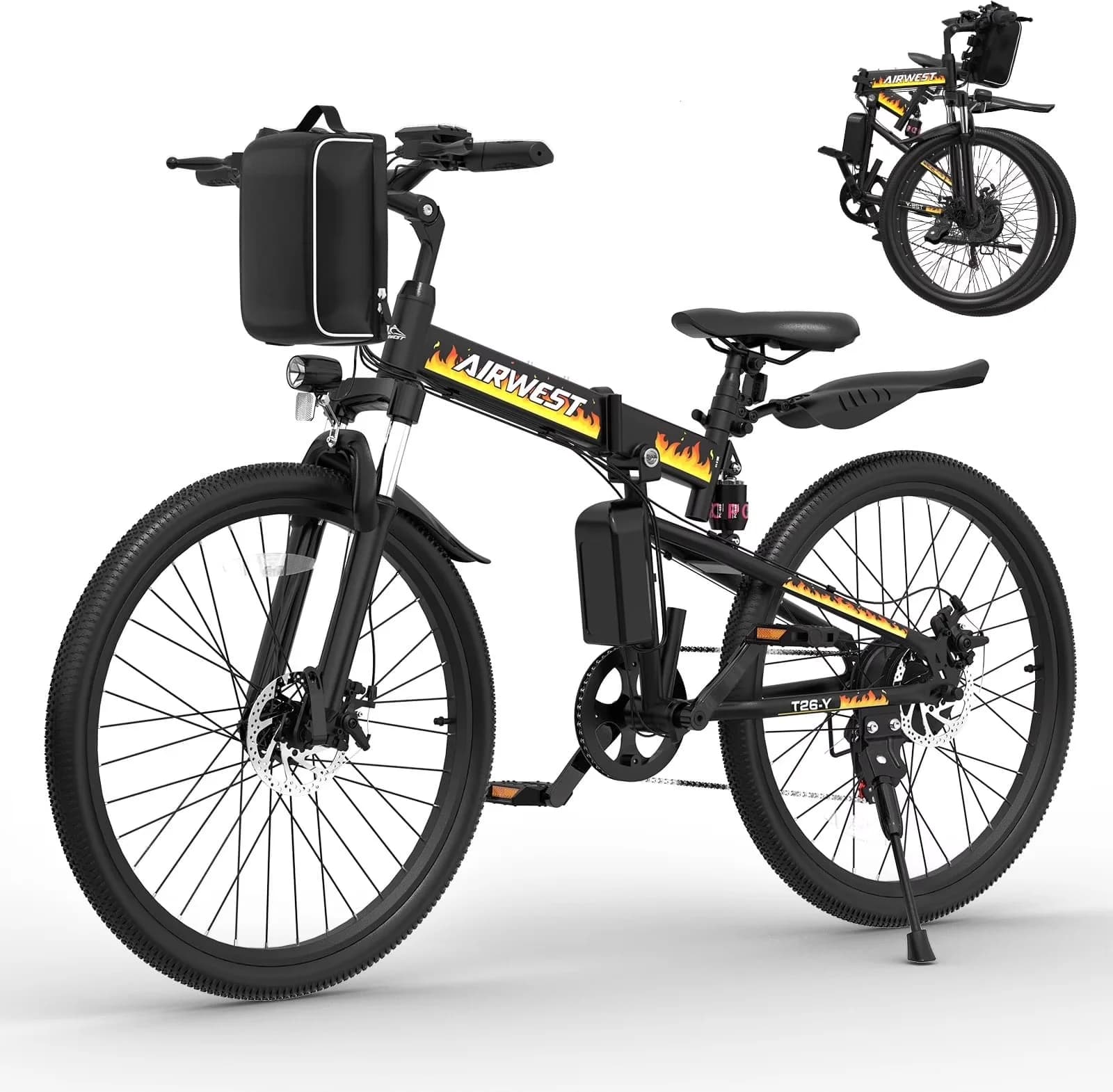 Electric Bike Premium with Battery, 750W, 48V - Black - Professional Series Model 5F82FD