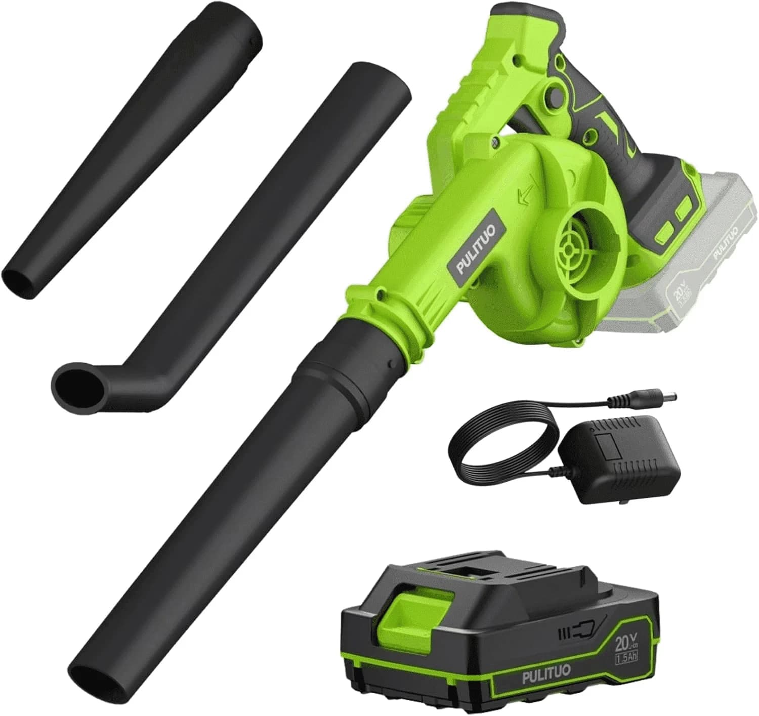Professional Leaf Blower with Battery, 20V, 1 Batteries & Charger - Long-Lasting Performance Model 7AF147