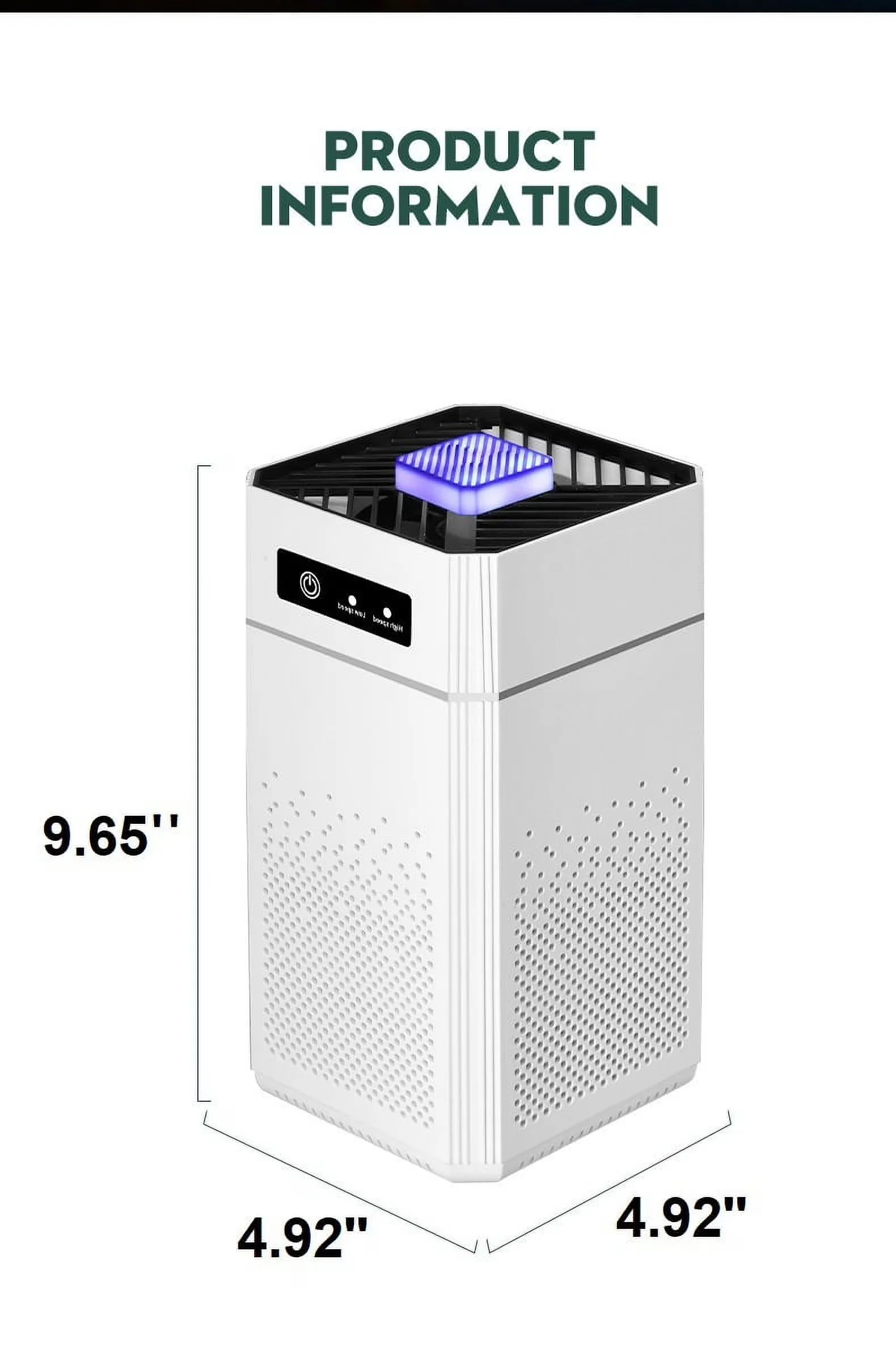 Quality Air Purifier with Filter Change Indicator for Home, Large - Built to Last Model E04E91