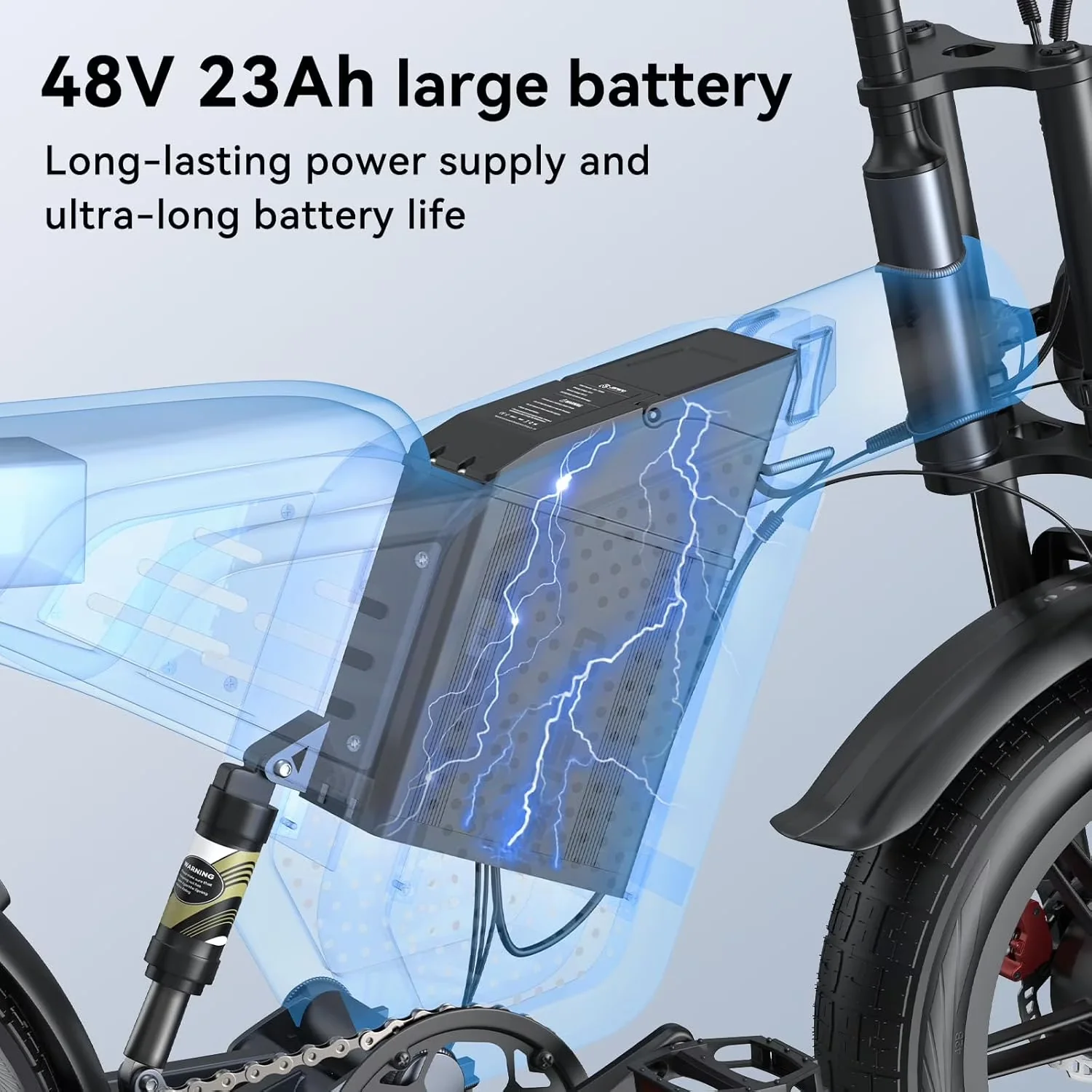 Electric Bike Professional with Battery, 1500W, 48V - X60 - Professional Series Model 6C7628