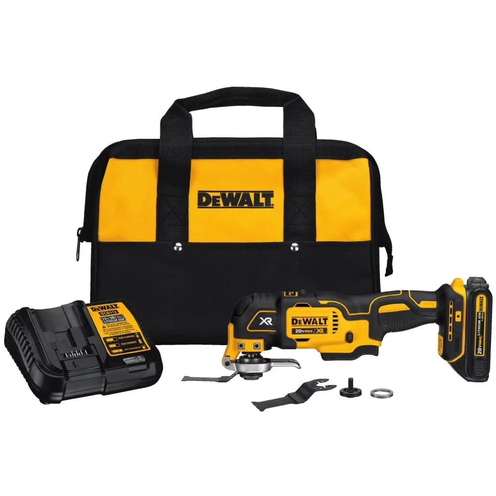Sleek Woodworking with Battery, 20V, 20 V MAX XR Oscillating TL Kit - Yellow Model FDEBF2