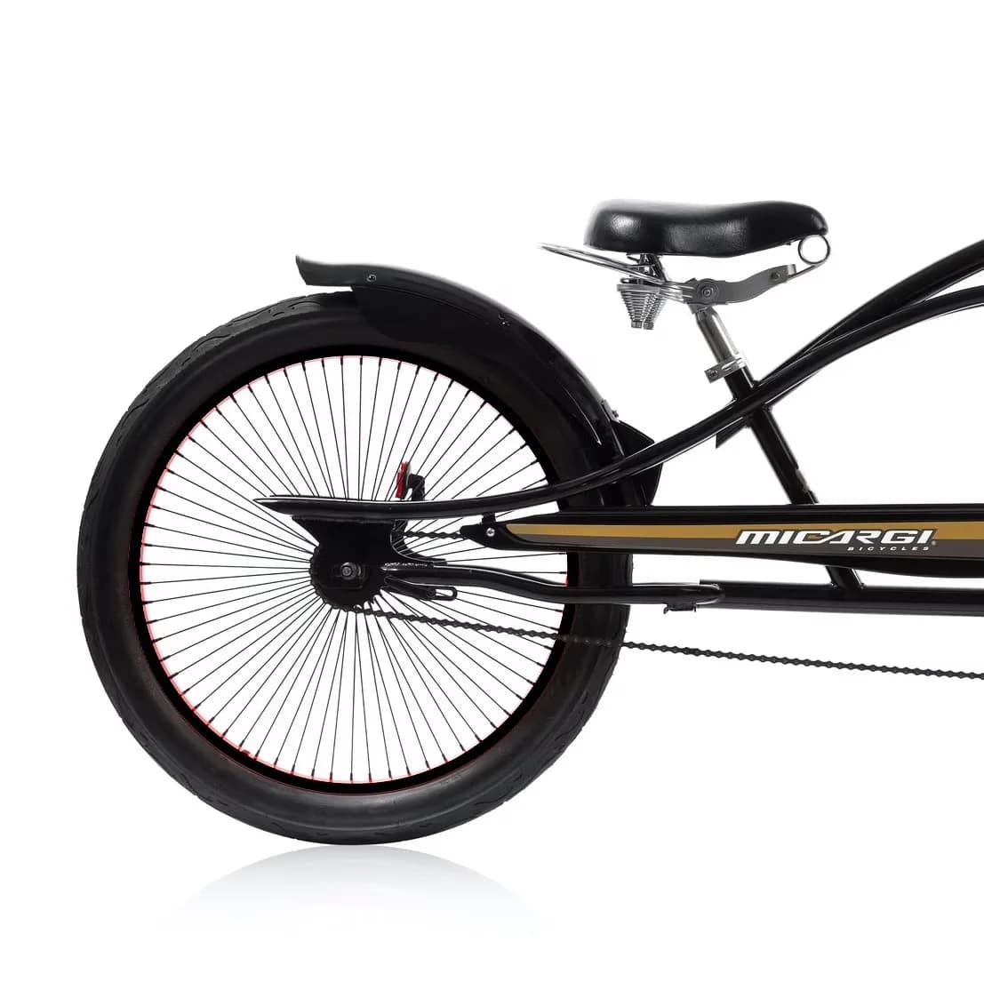 Cruiser Bike Efficient with Adjustable Seat Height, White Wall Tire - Black Model 31F40E