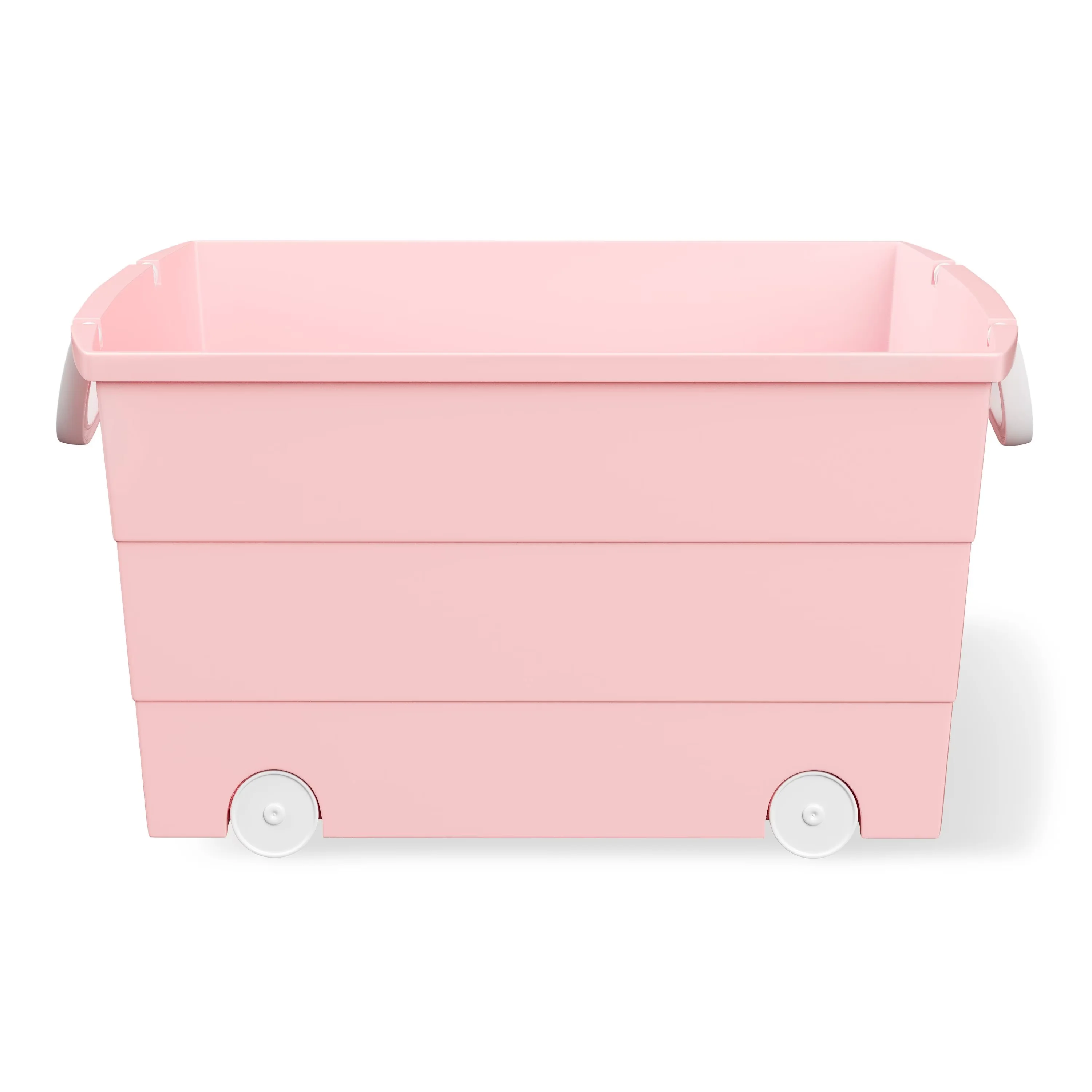 Efficient Garage Storage Supply with Stackable, Wheeled, Handles - Red Plastic Model 00DF8E