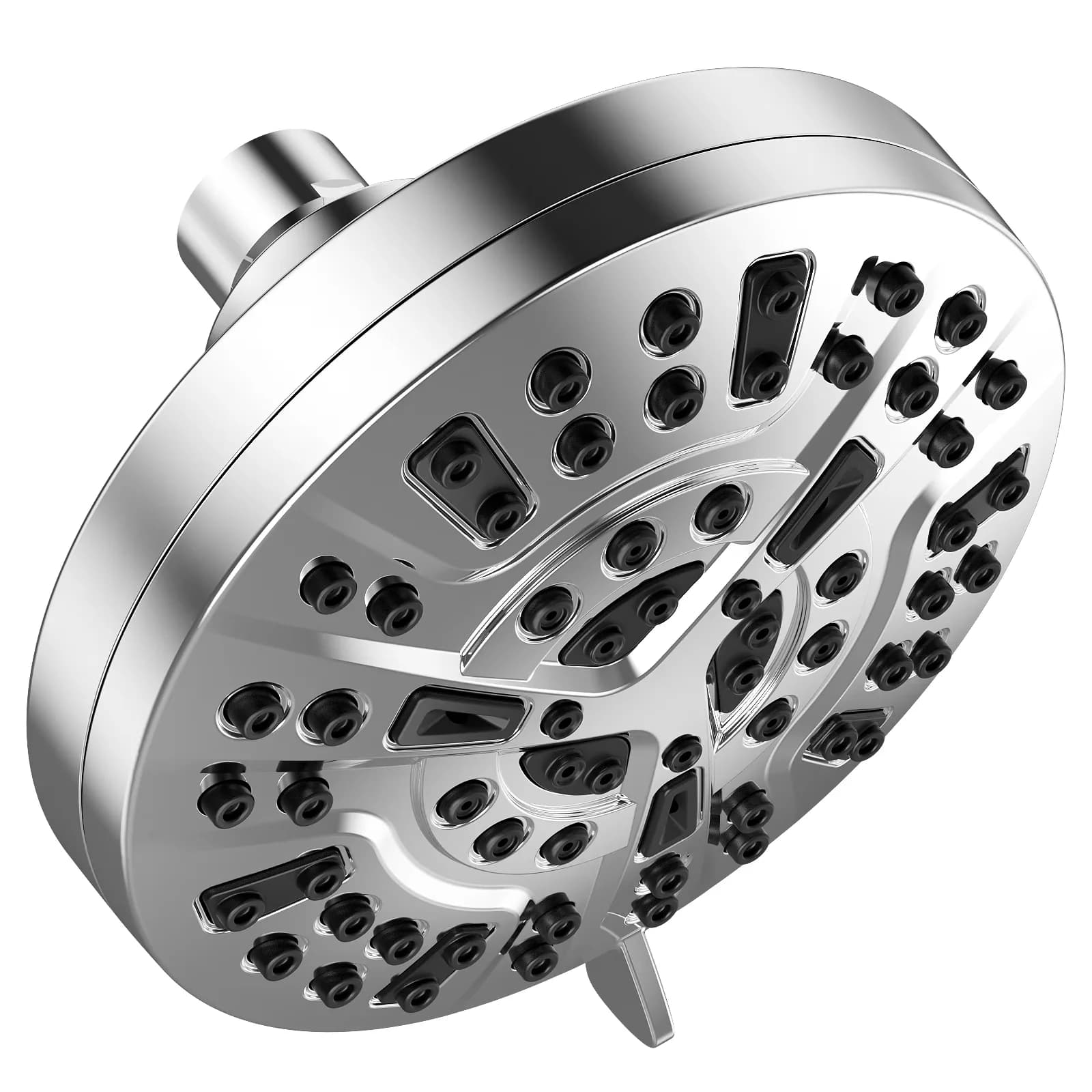 Durable Shower Head with Easy To Clean, High Pressure, 360 Degree Rotation - Abs Silver Model AA0D2A