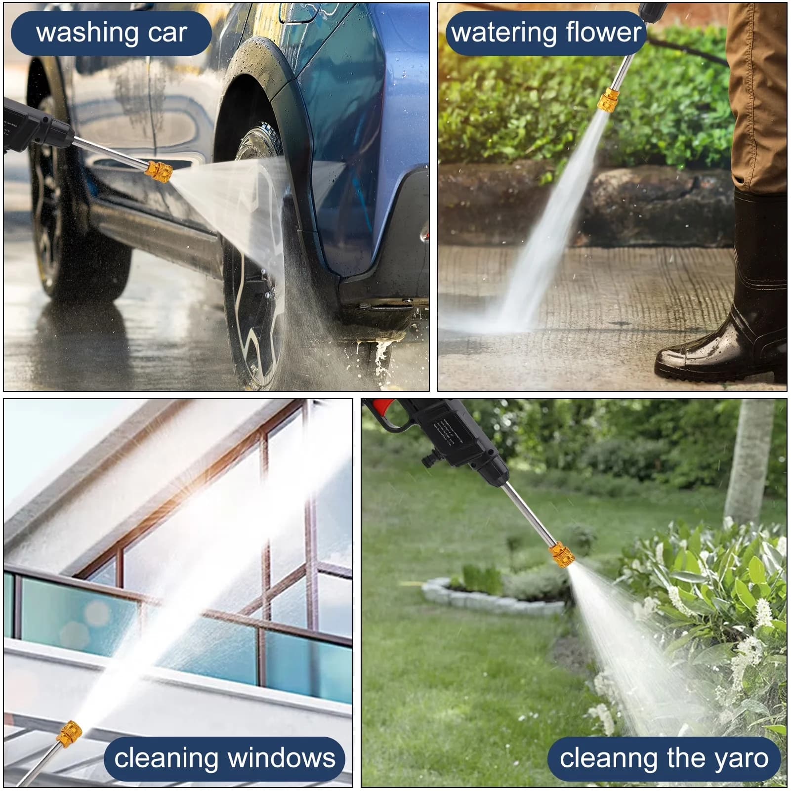 Efficient Pressure Washer with Battery, 600W, 21V for Patio, Car - Satisfaction Guaranteed Model 541397