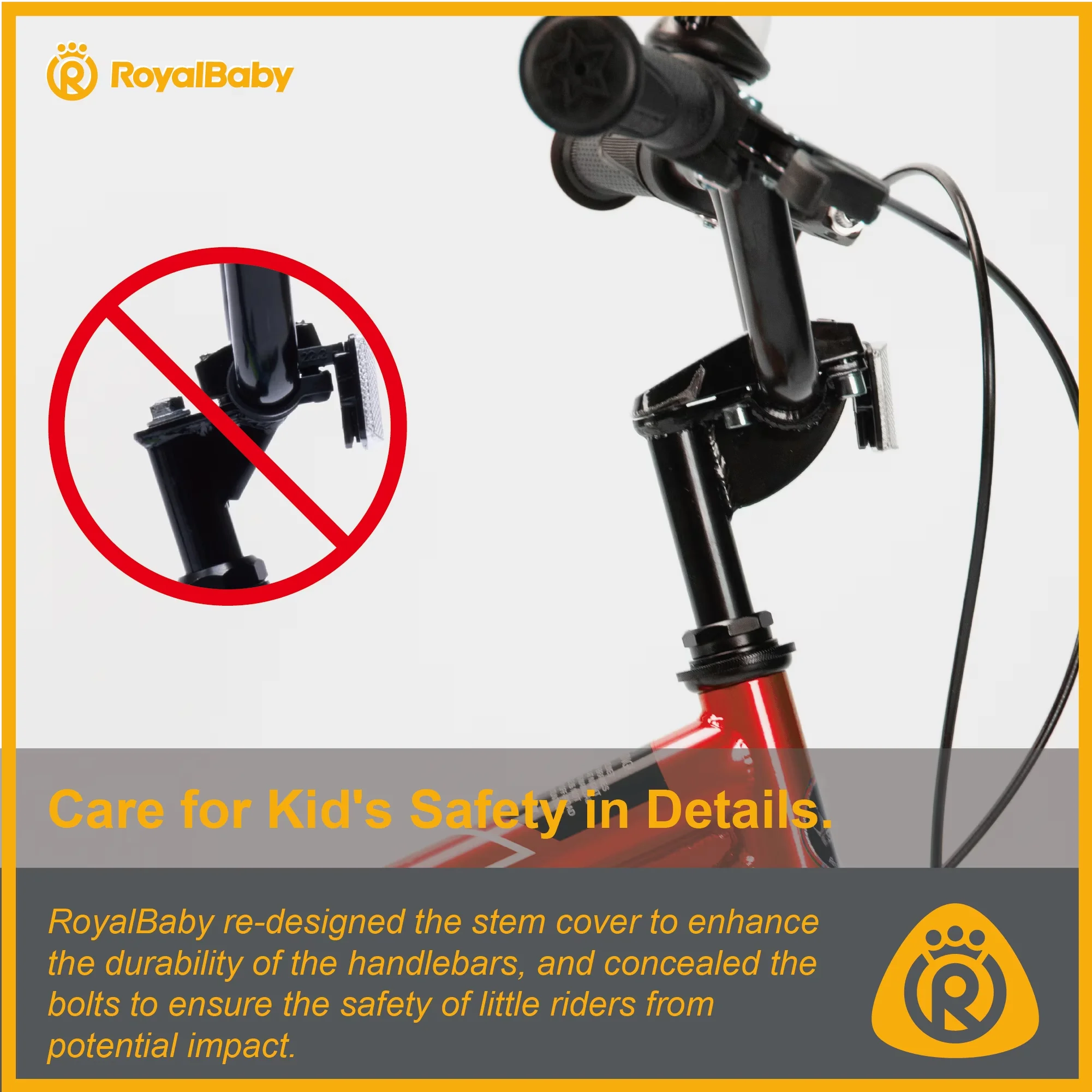 Efficient Kids Bike with Adjustable Handlebar Height, Adjustable Seat Height - Red Model A1BB10