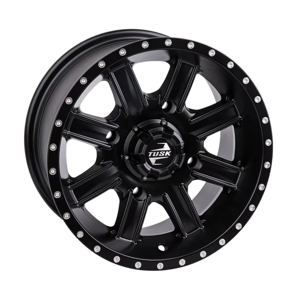 Reliable Atv Tire with Screw on center cap included, 1000 lb load rating for durability, Sold individually. - Aluminium Black Model 51BBE7