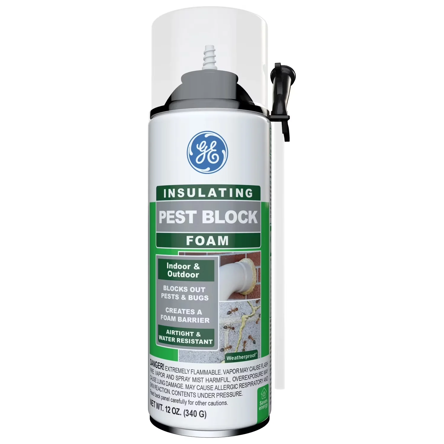 Building Material Stylish with Professional Grade, Pest Block Insulating Foam, Color: White - Polyurethane Model 98B8AF