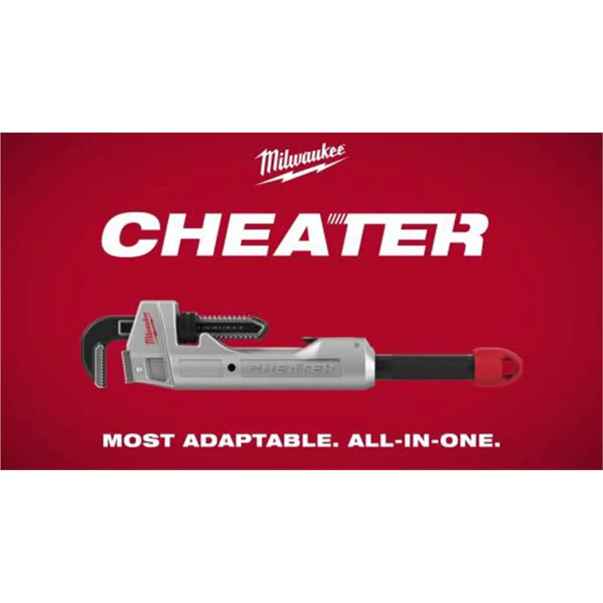 Hand Tool Classic with Adjustable, 2.5” Jaw Capacity, Aluminum Adaptable Pipe Wrench - Black Model 82F6E7
