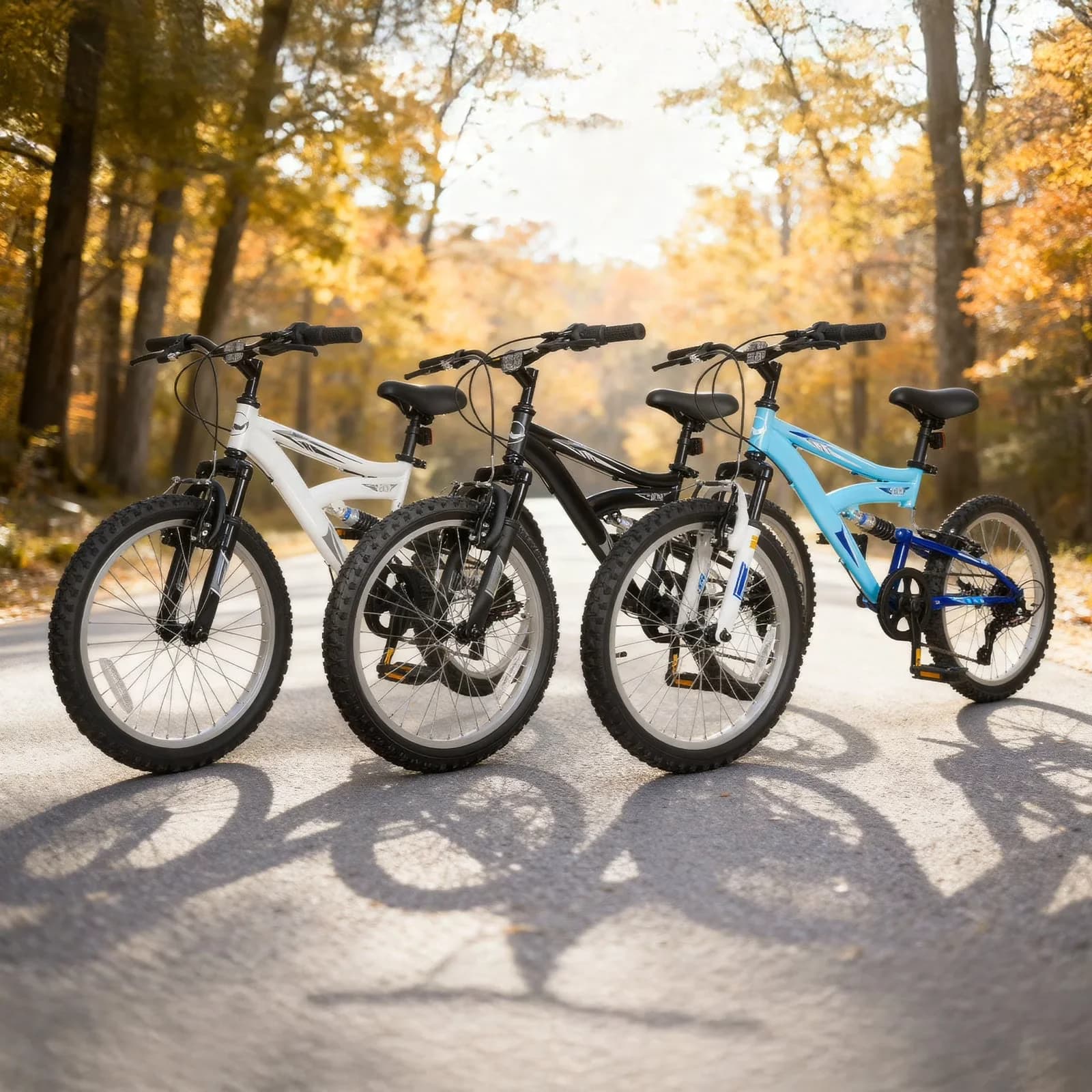 Versatile Mountain Bike with Adjustable Speed, Adjustable Seat Height - Blue Model F8563A