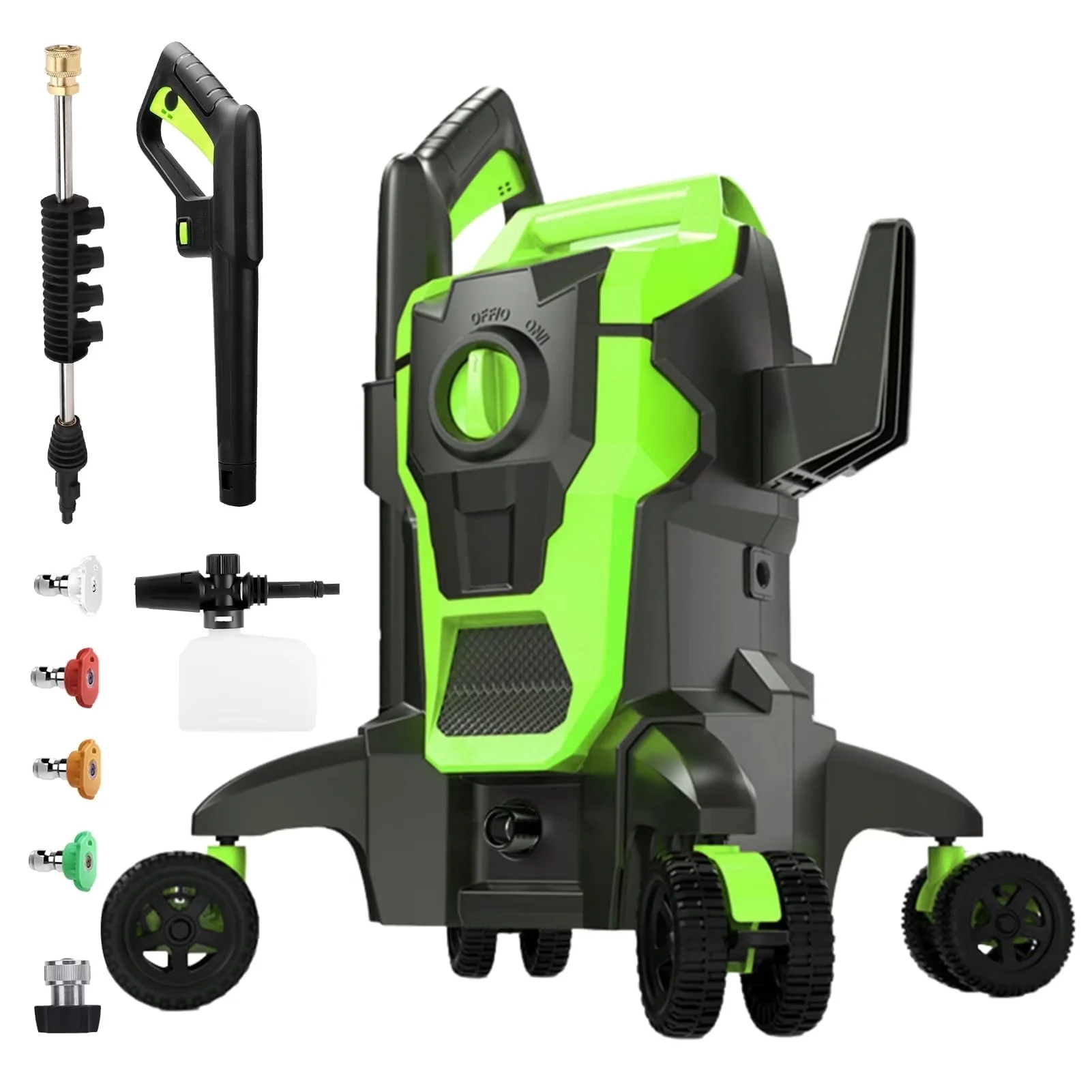 Versatile Pressure Washer with Quick Connect Tips, Electric, 4 Quick Connect Nozzles - Model 08422F