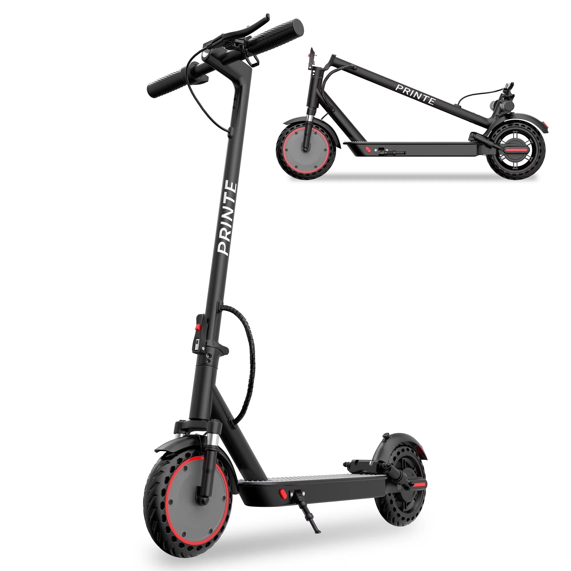 Compact Scooter with 500W, Headlights, N2 10' Electric 500W - Black Aluminum Alloy Model 76ADE5