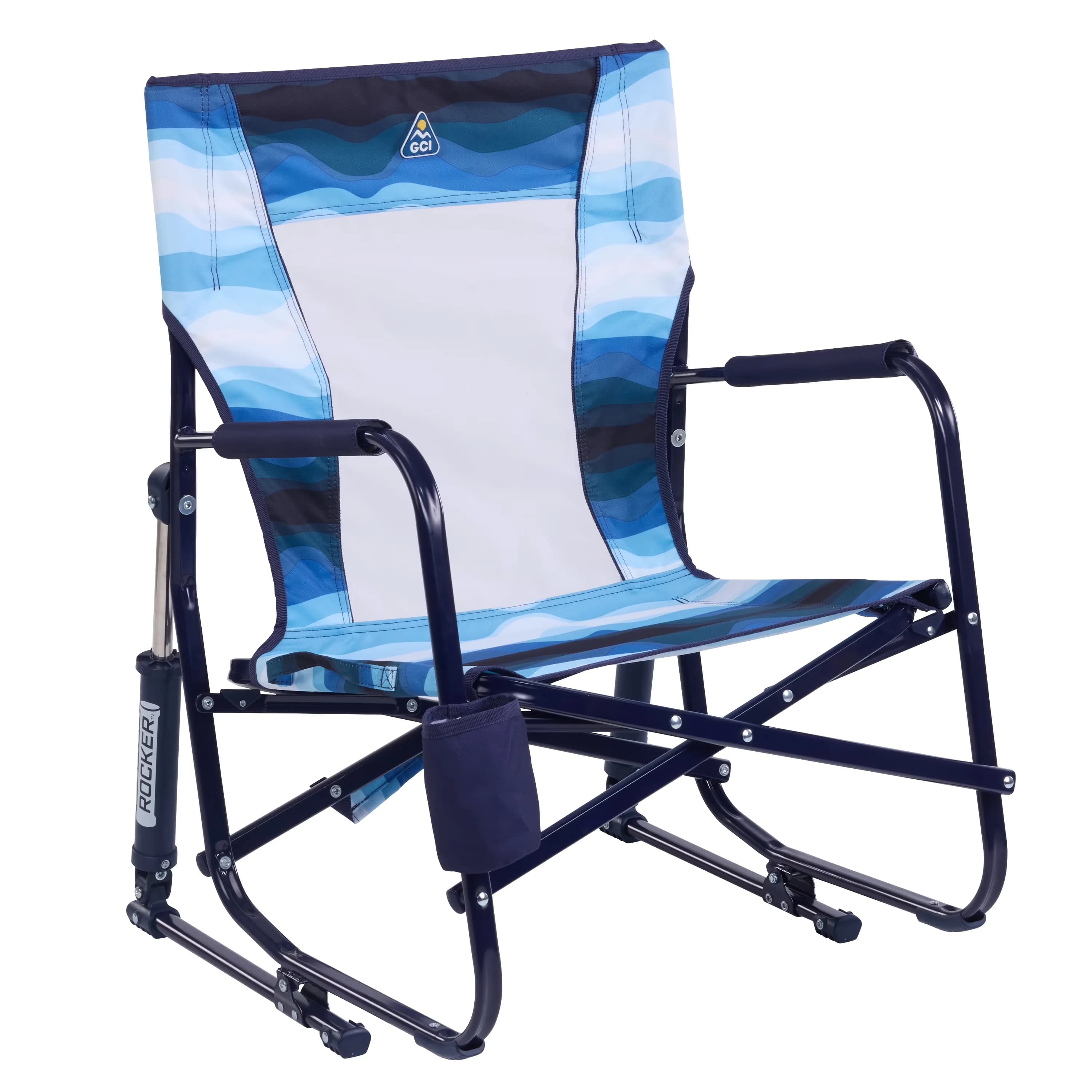 Modern Beach Chair with Folding, Rocking, Full-size rocking beach chair - Steel/Aluminum Model 1311DB