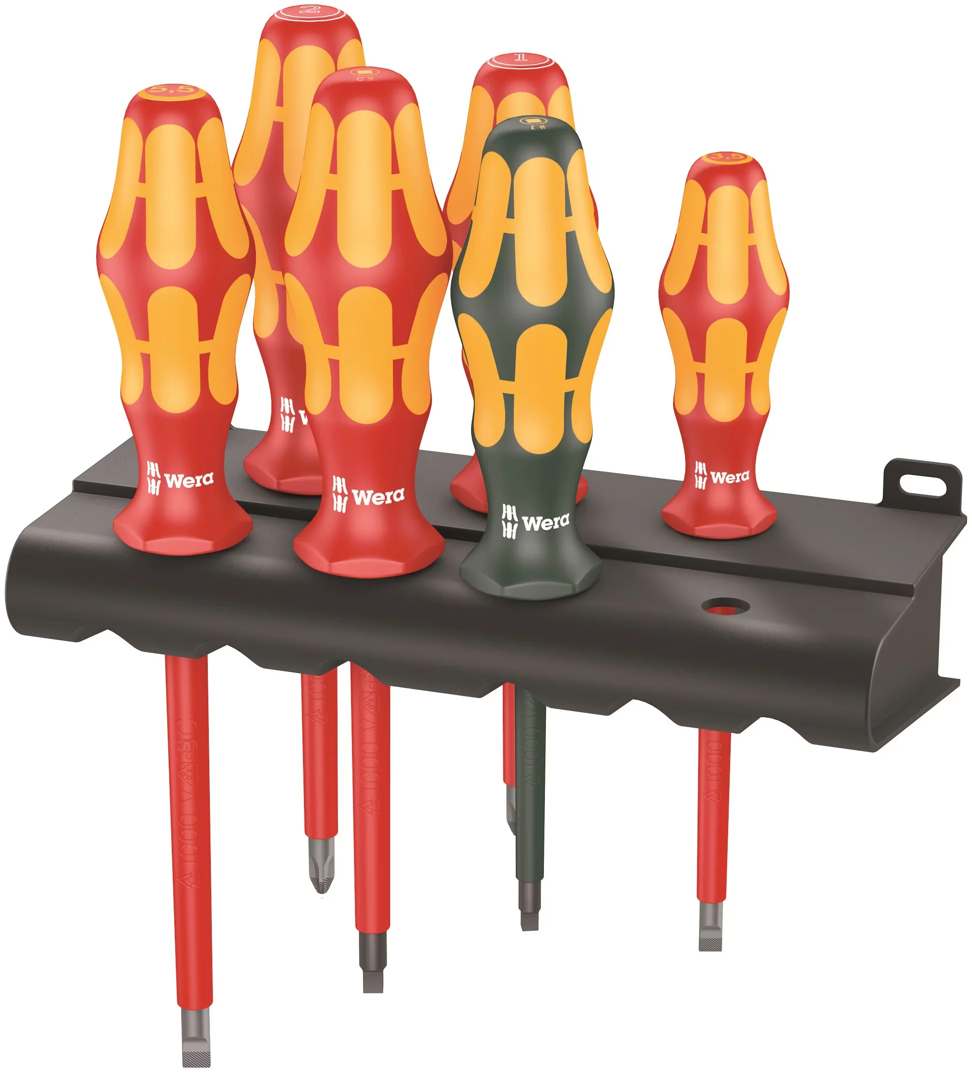 Premium Hand Tool Set with Insulated, With Handle, 6-Piece - Steel Multicolor Model ACC6B2