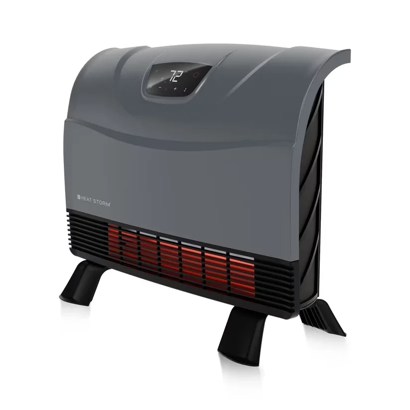 Versatile Portable And Electric Space Heater with 1500W, Child Lock - Gray Model 497255