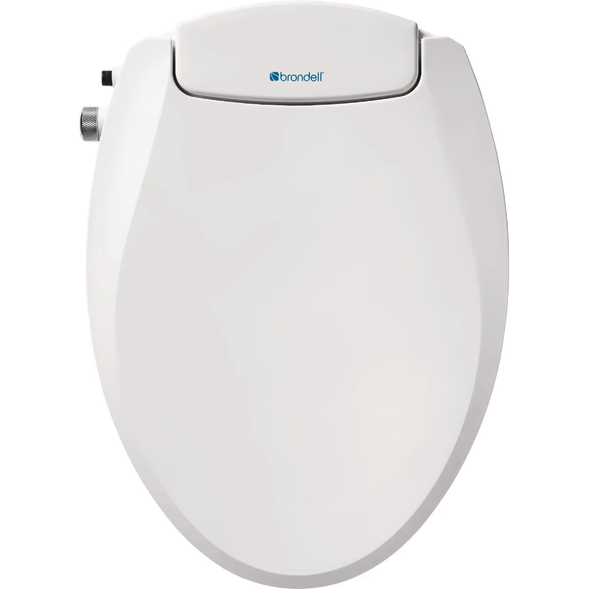 Innovative Toilet Seats And Lid with Non-Electric Bidet Seat Ecoseat S101, Dual Nozzle, Easy Install - White Chrome Model FCF39B