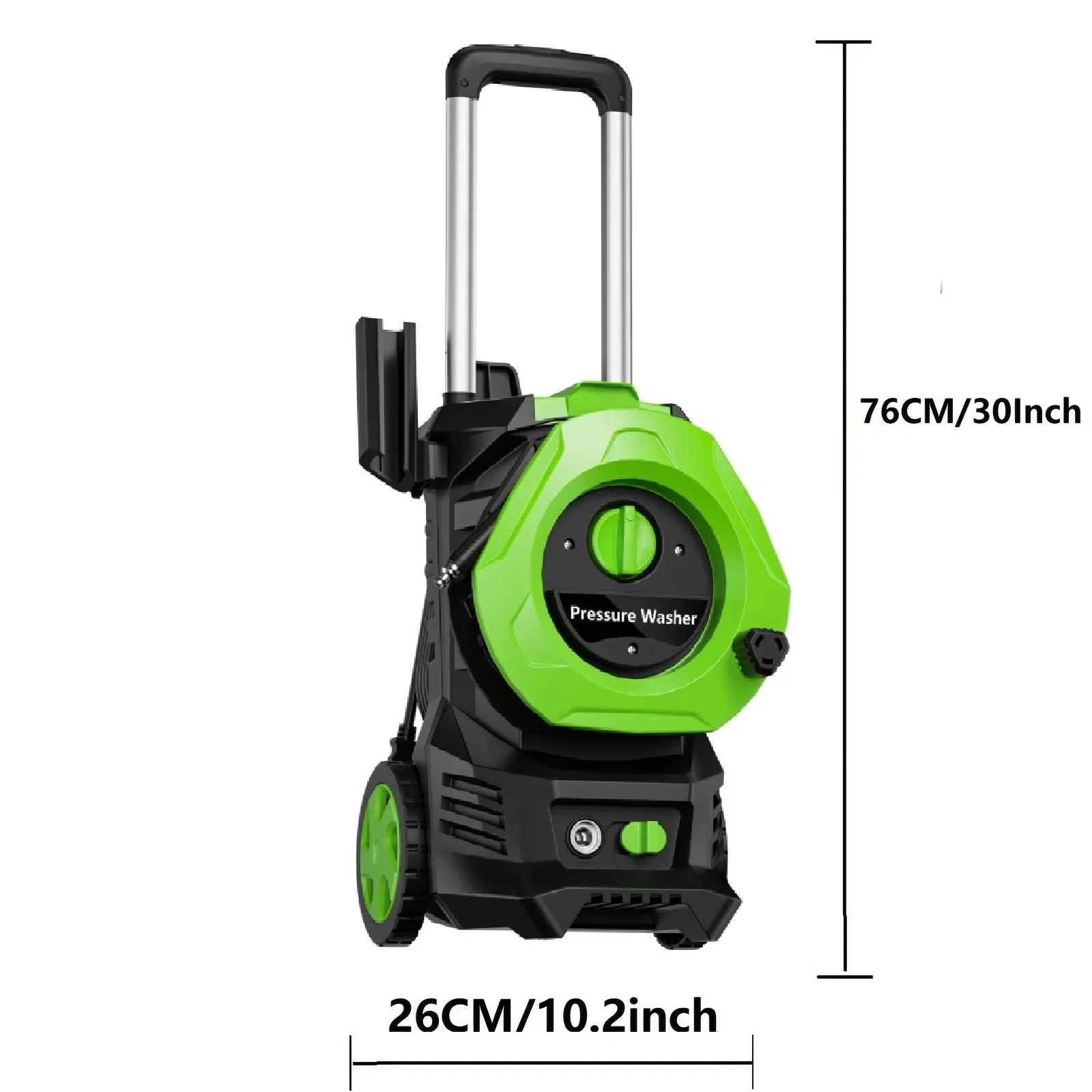 Modern Pressure Washer with Telescoping, Quick Connect Tips, Adjustable Wand for Garden - Model E6FAC3