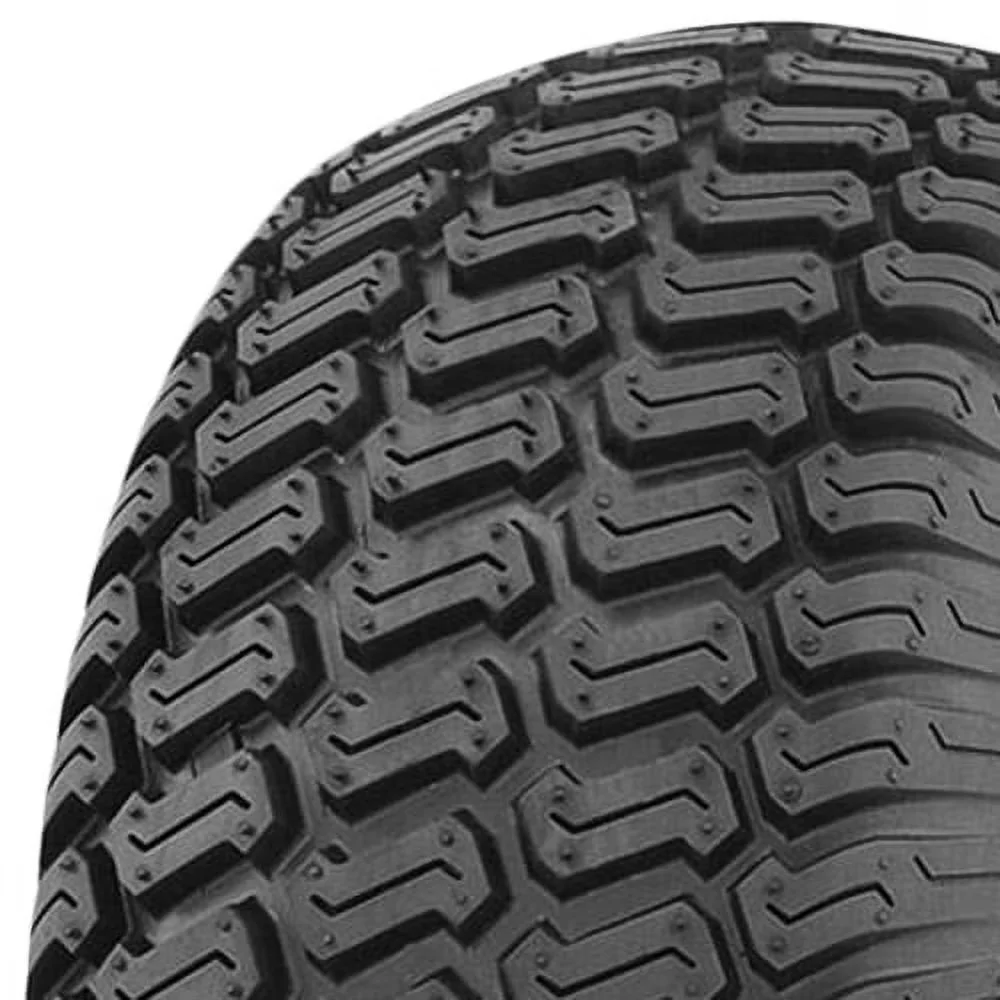 Compact Lawn Mower Tire with Black Wall Sidewall - Black 00-8 for Multiple Applications Model CACFEC
