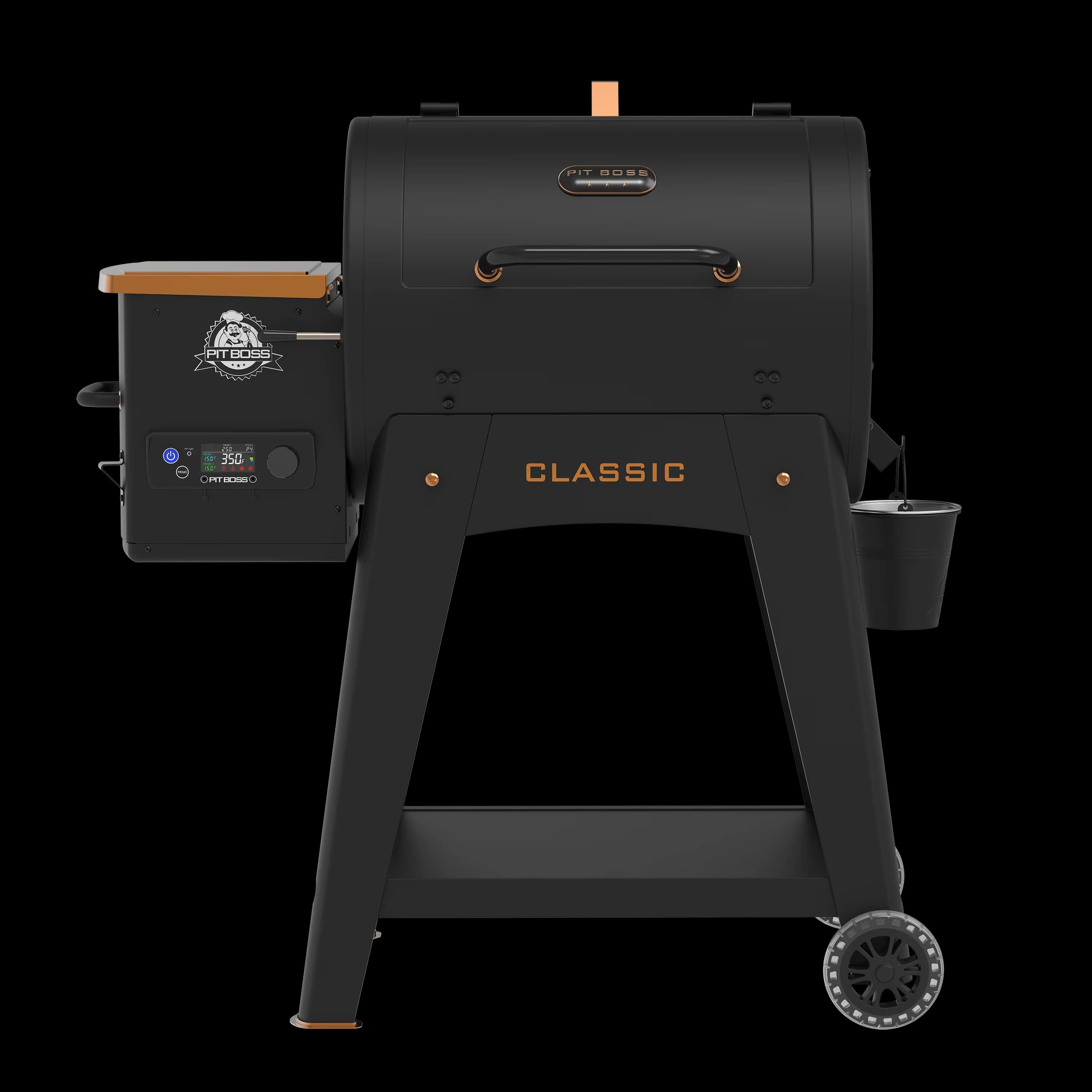 Reliable Smoker with Grease Pan, Warming Rack, Digital Temperature Control - Heavy Duty Steel Black Model CADF7E