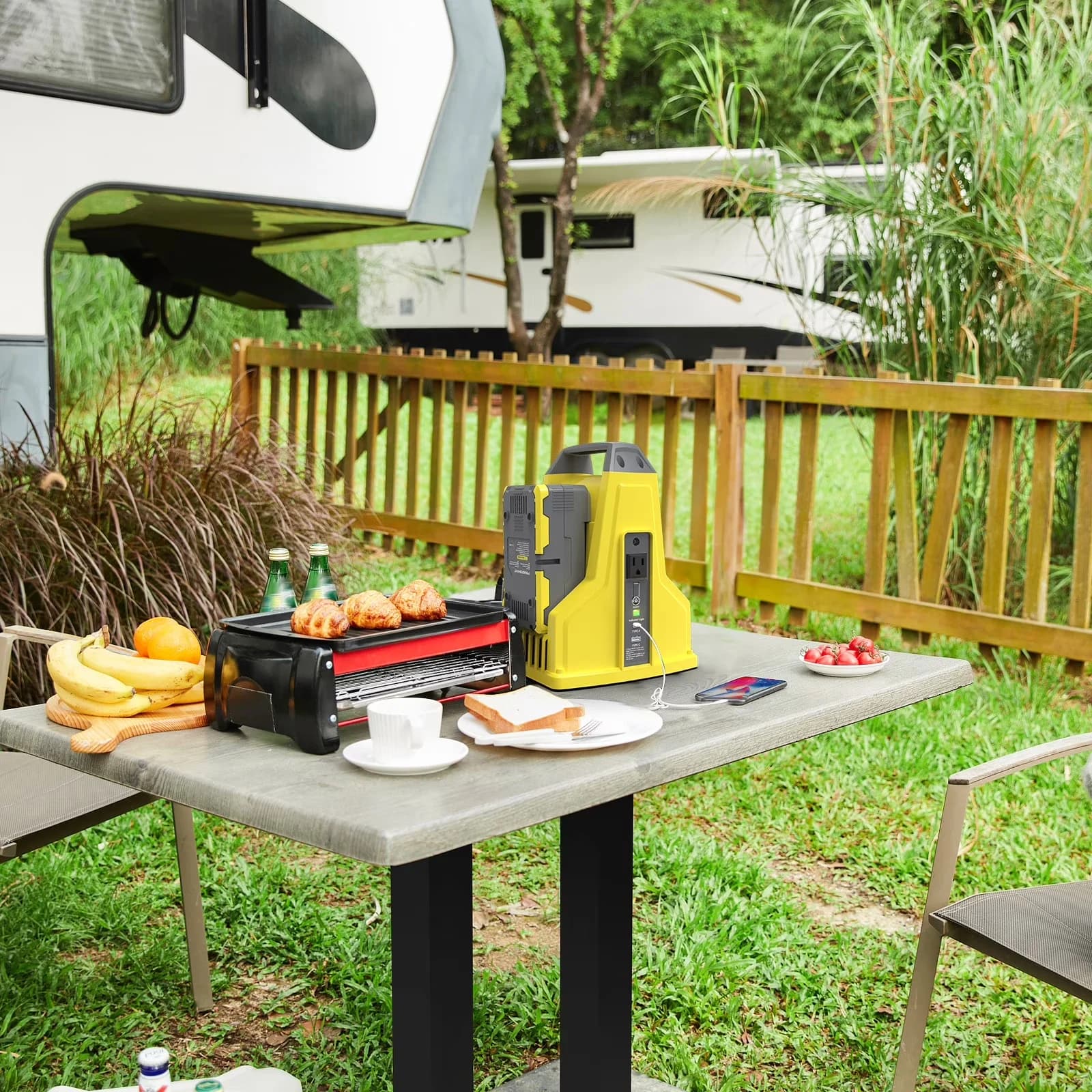 Generator Classic with 300W, 40V, 300 Watts Outdoor Portable Power Station - Gray Model 0F233A