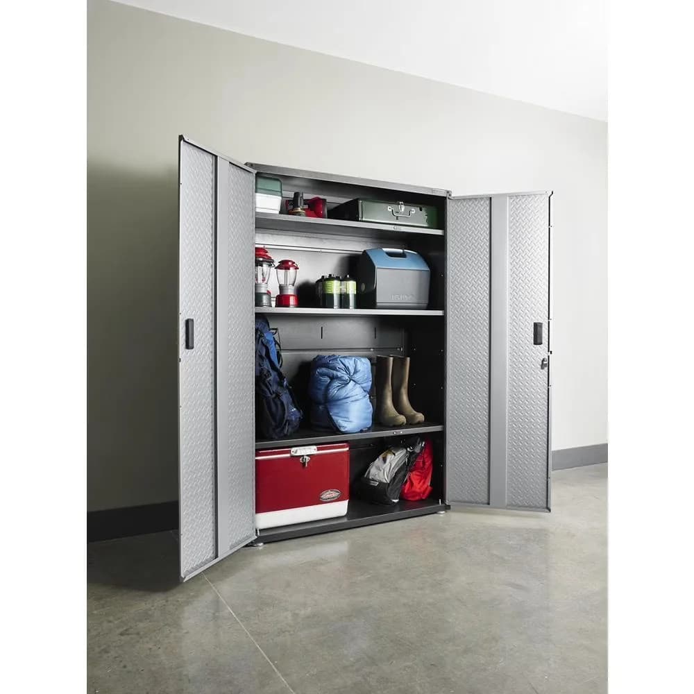 Sleek Garage Storage Supply - Steel Blue WIMpPCmGOs - Traditional Style Model AE26CF