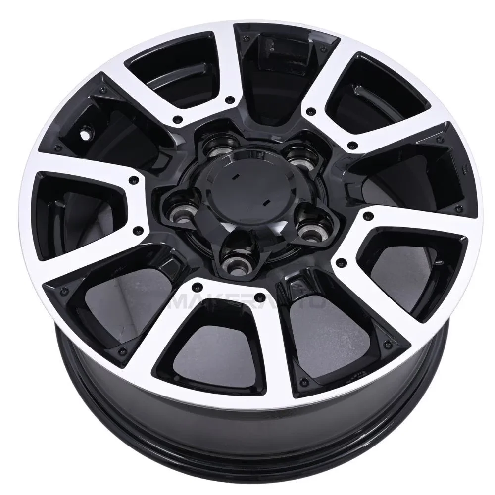 Wheels And Rim Durable with 1x 18"x8" Alloy Wheel Machined Black - Alloy Black Model B4B44C