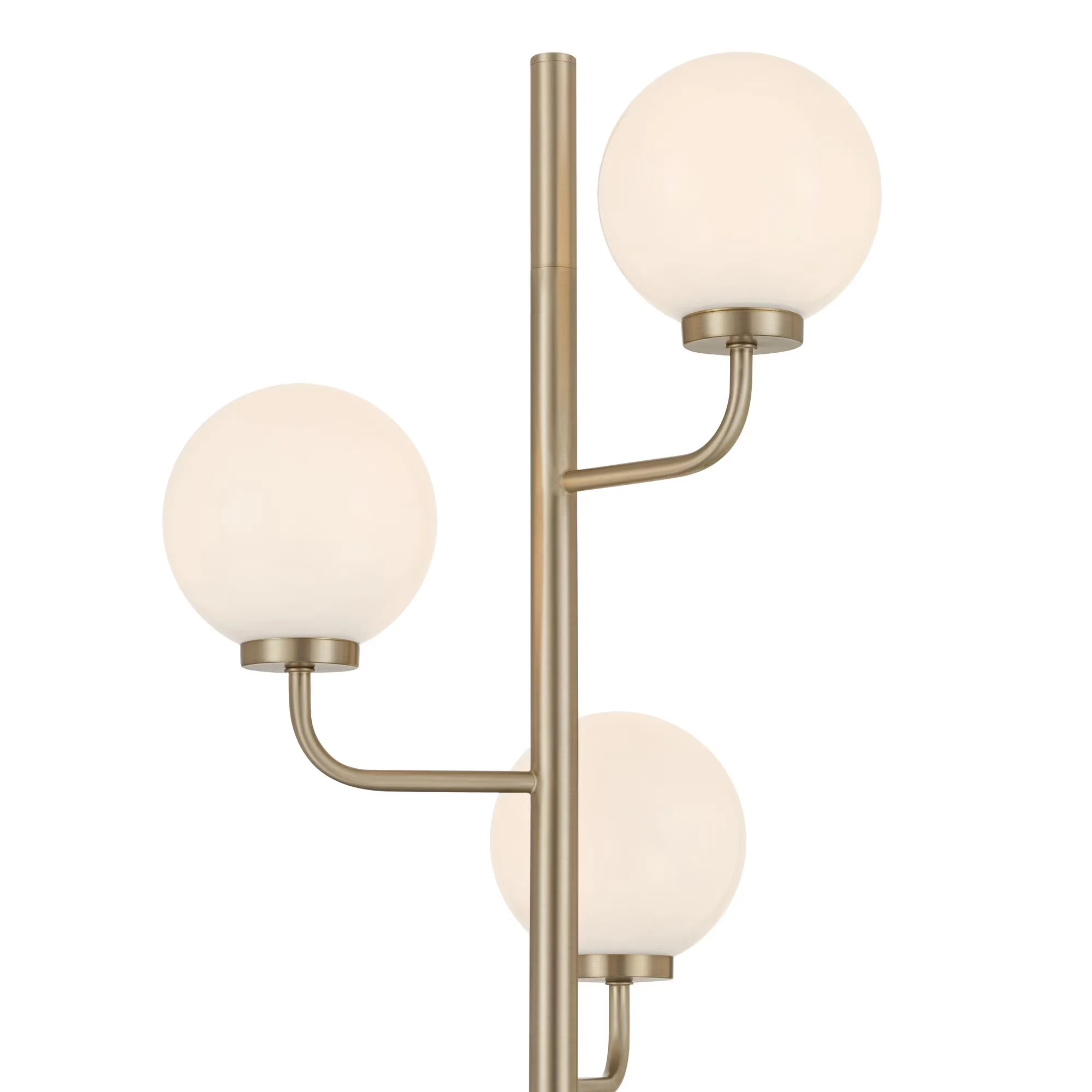 Sleek Floor Lamp with LED, Industrial - Metal Gold Nivia - Premium Collection Model 65E14C
