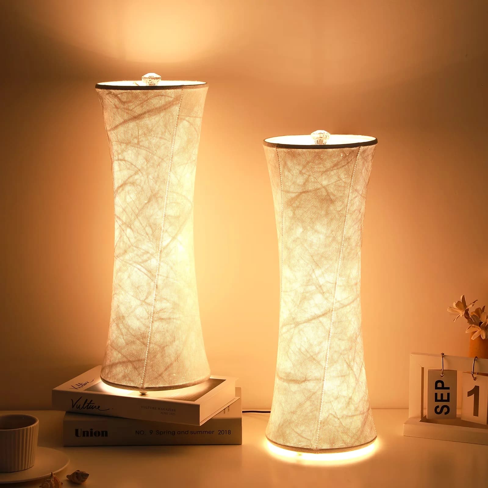 Compact Desk Lamp with LED, Standard Lamps, Dimmable - Tyvek Multicolor Model 6E5FB1