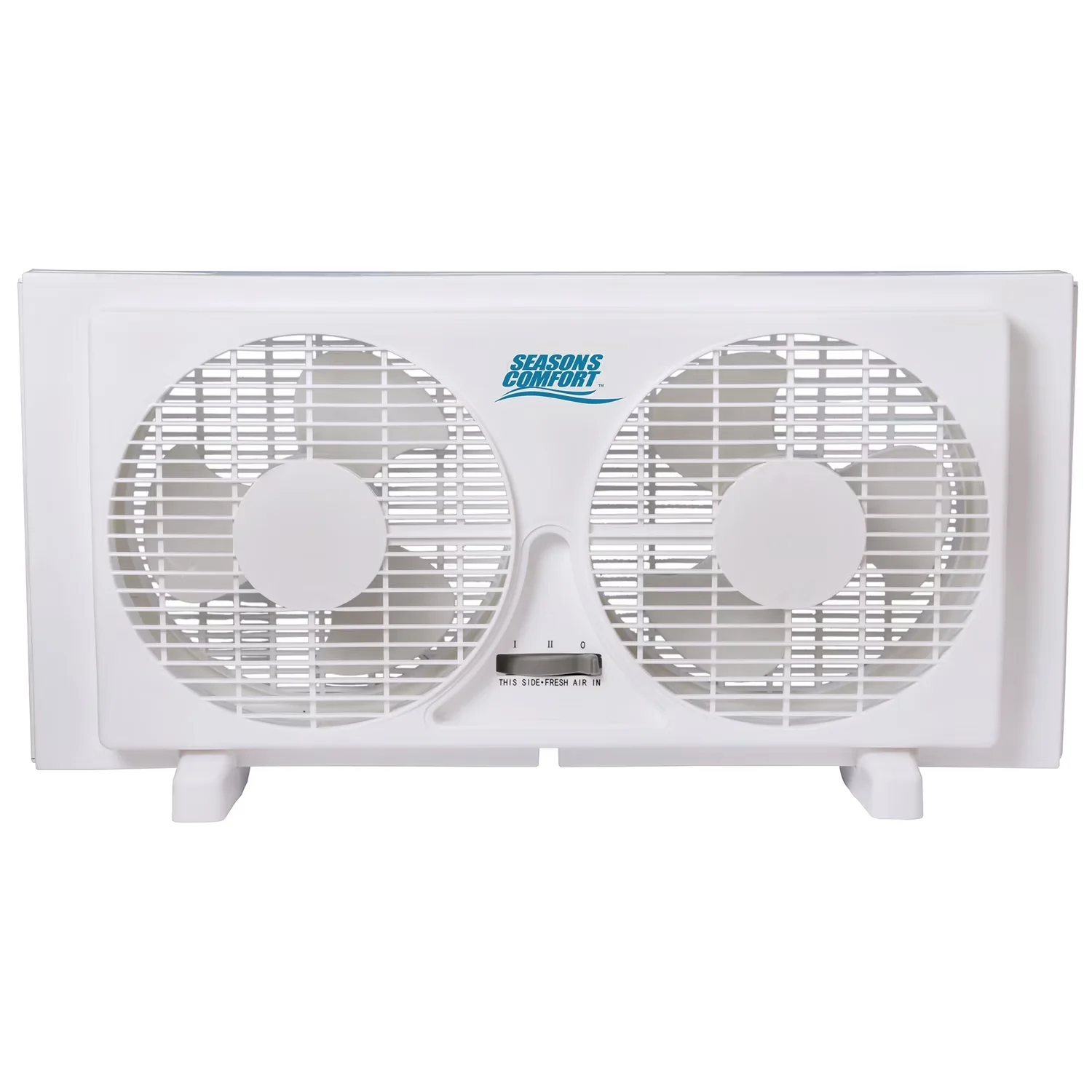 Compact Fans In Cooling with 50-watt power draw, Twin blades - White Plastic Model 5B34D0