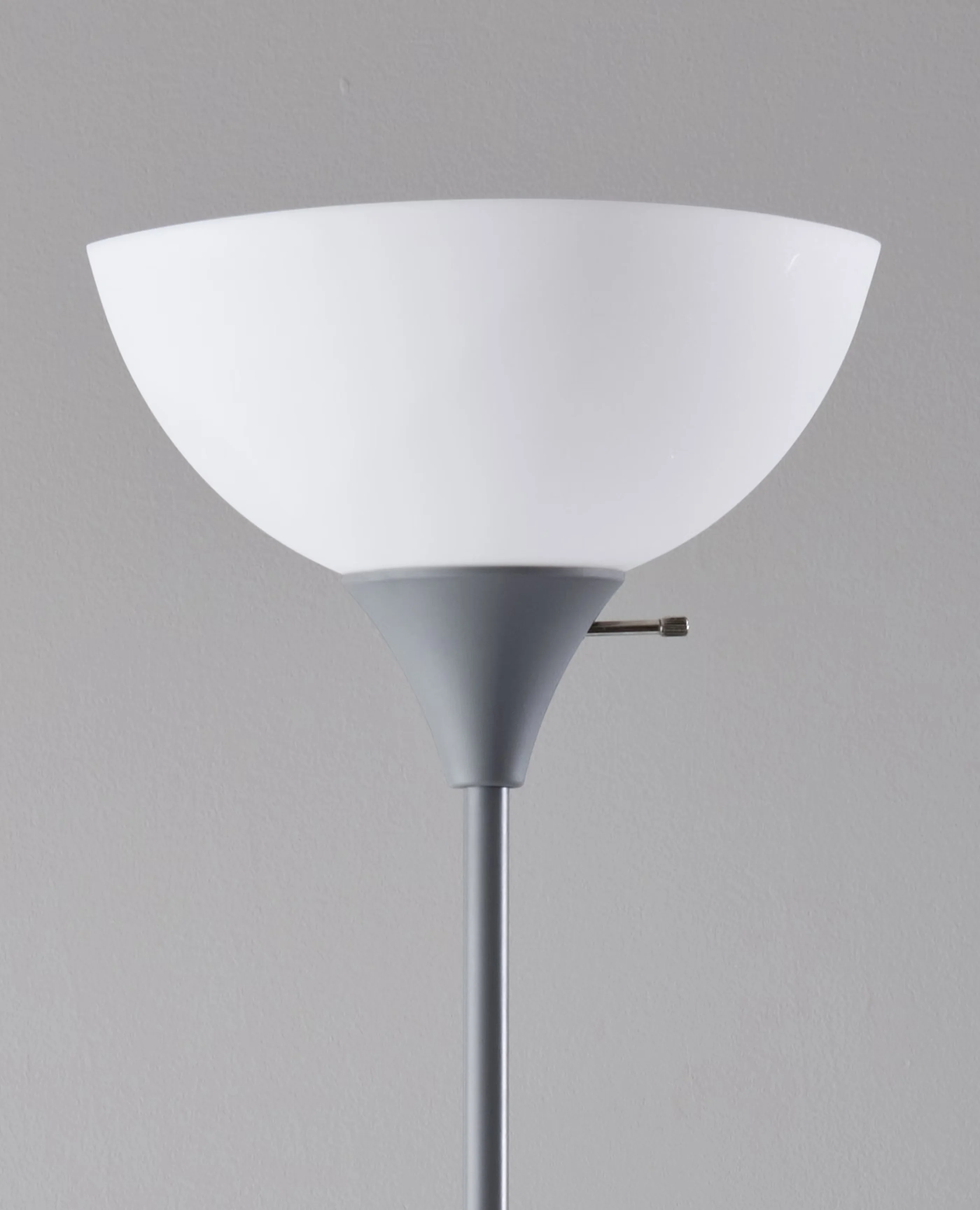 Efficient Floor Lamp with Incandescent, Modern, Adjustable Head - White, Multicolor, Gray Plastic Model 4EF684