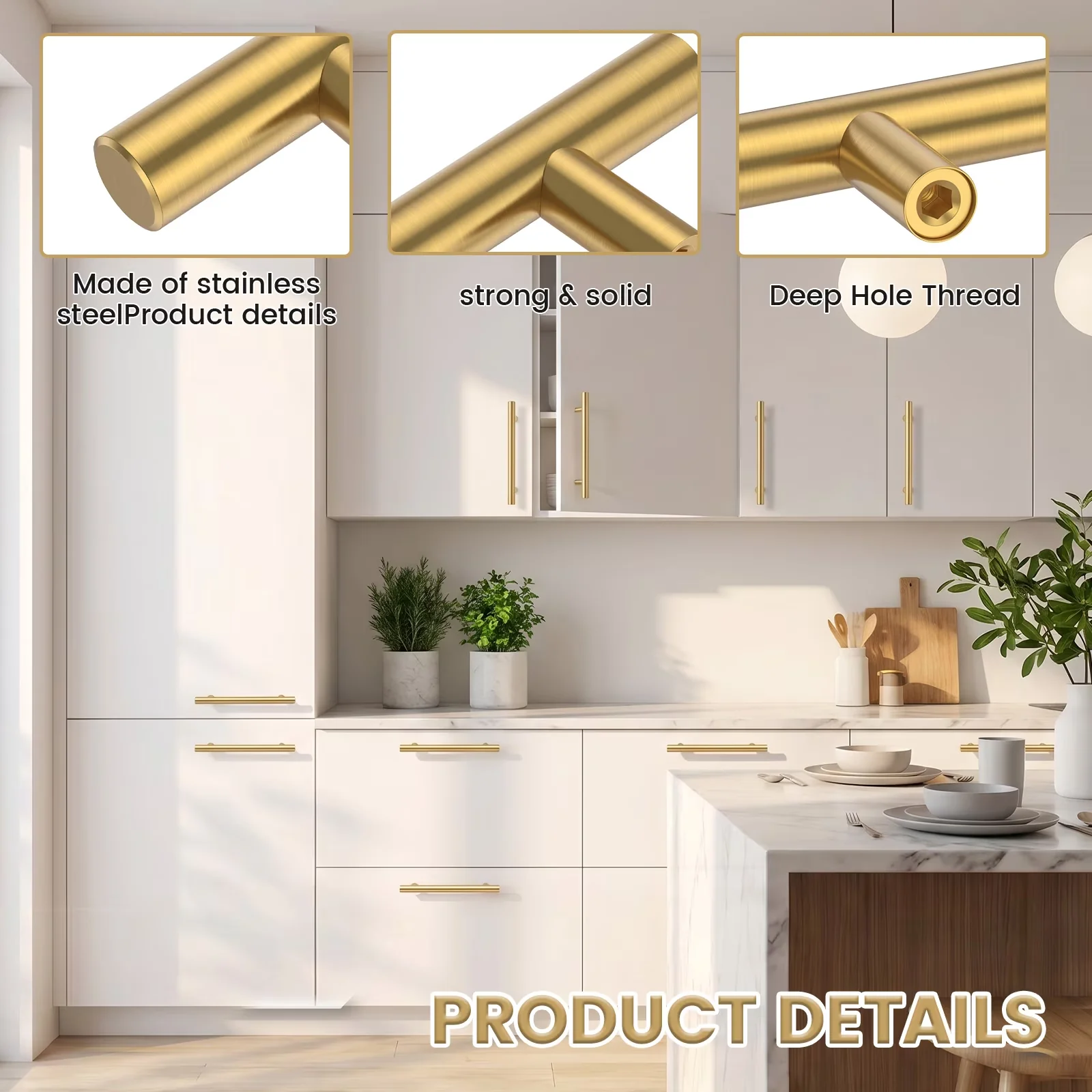 Kitchen Renovation Efficient with Easy To Operate - Gold Stainless Steel Model D3E1BE