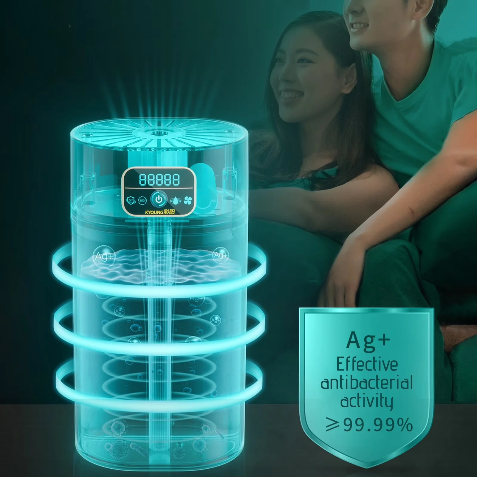 Quality Humidifier with Humidifiers - Blue - Space-Saving Design Model 93A269