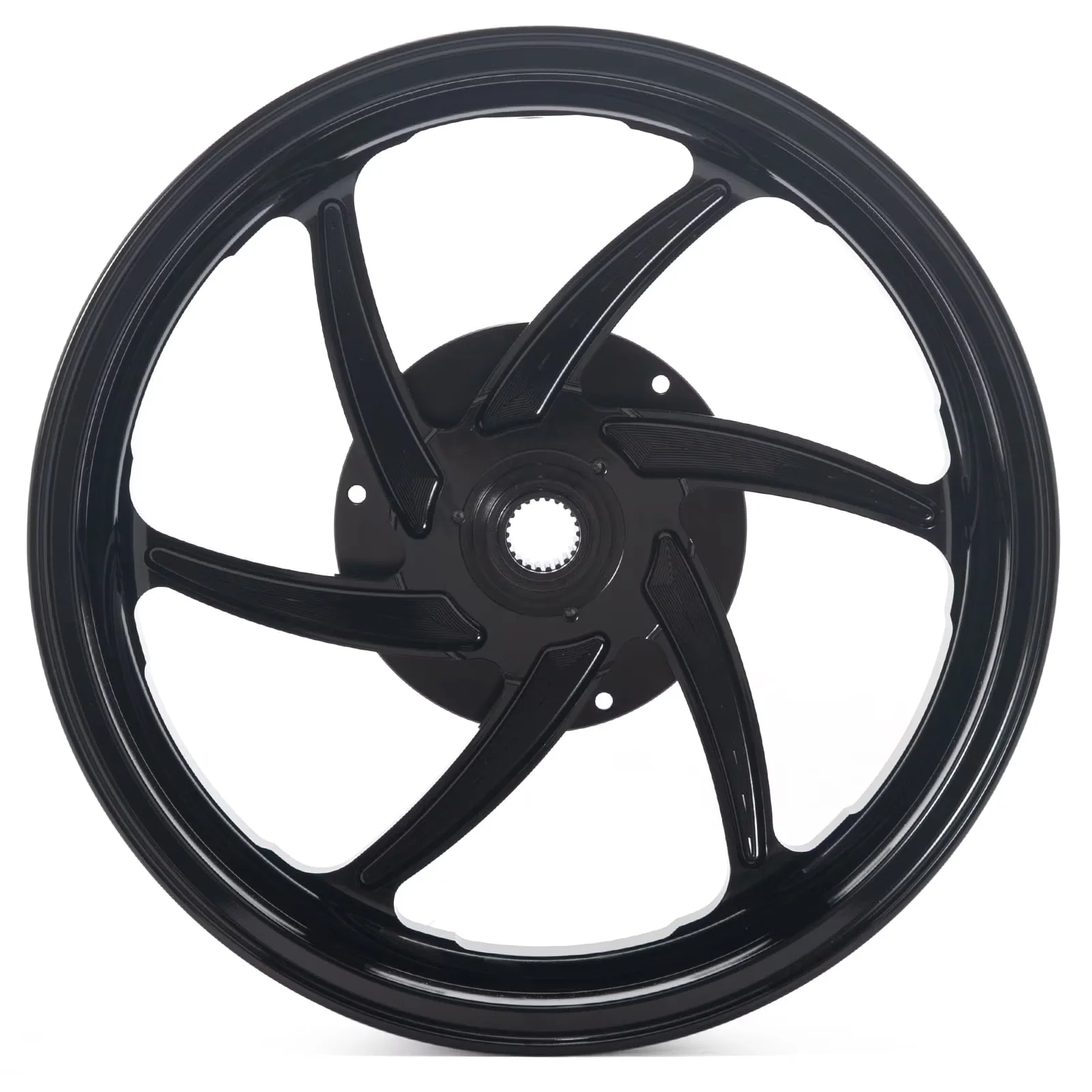 Versatile Wheels And Rim with Design: Tubeless, Light Weight, Surface Finish: powder coat - Aluminum A356 Black Model 1EC440