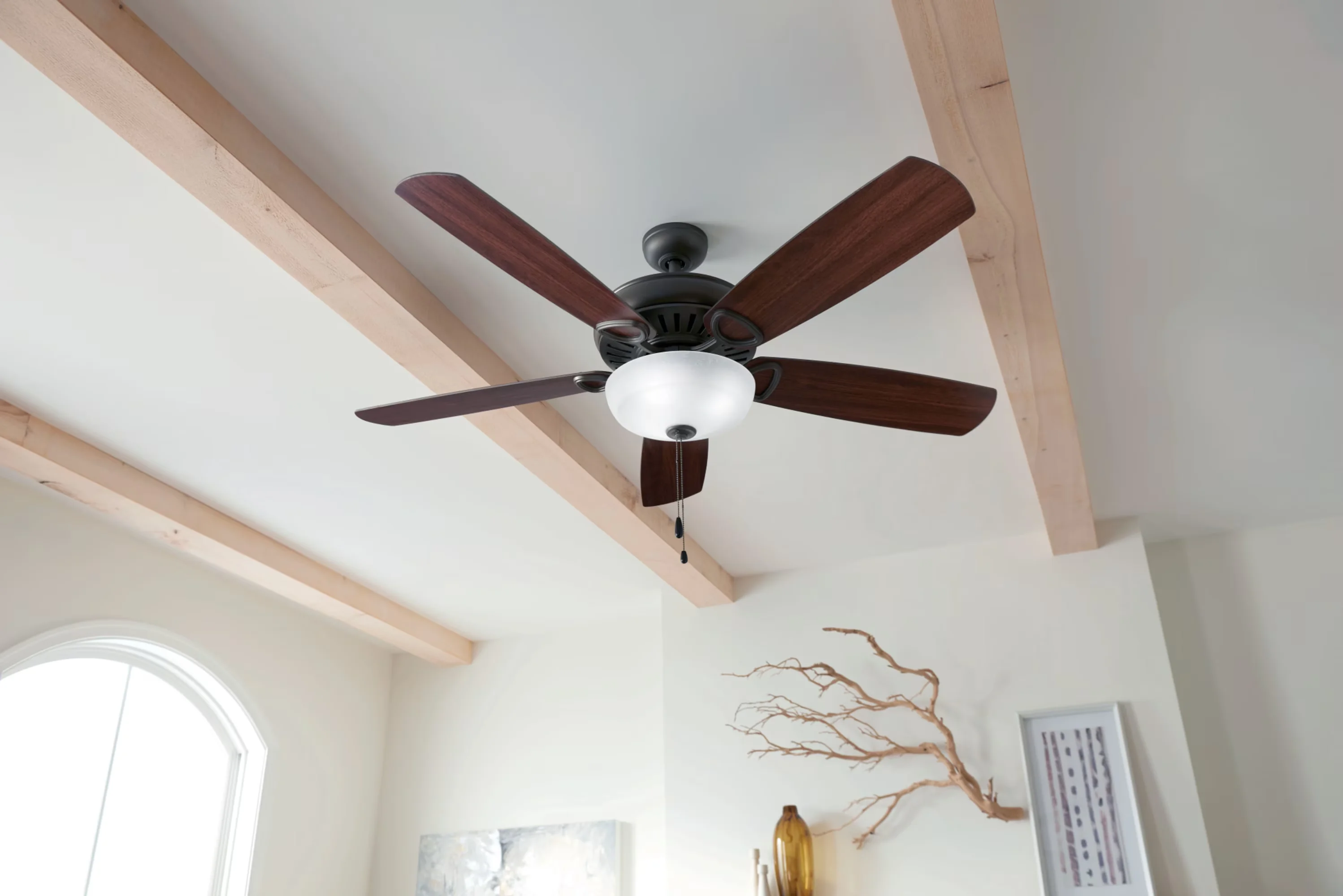 Ceiling Fan Modern with LED, Family: Gladiator Illuminated, Gladiator Illuminated - Bronze No Shade Model 029499