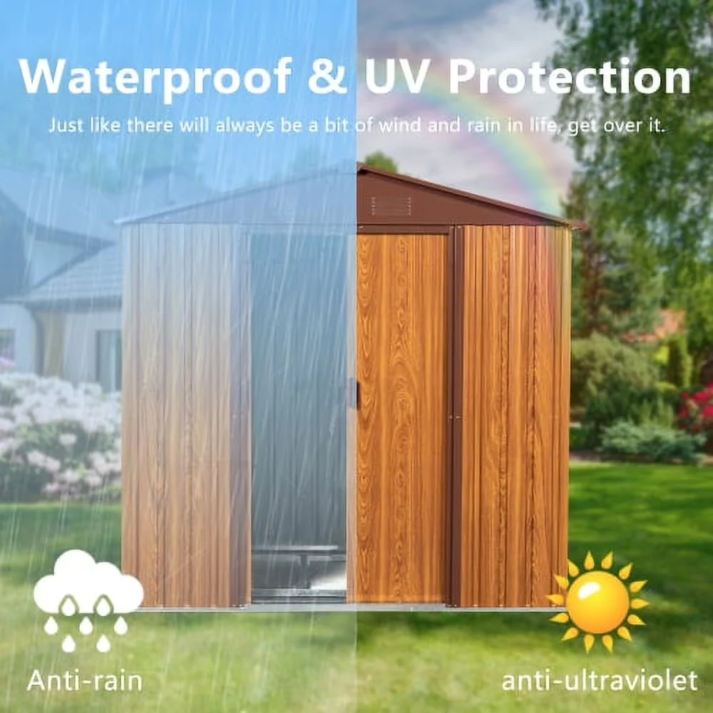 Shed Versatile with Uv Resistant, coffee trim to complement - Yellow Metal Model 04AA59