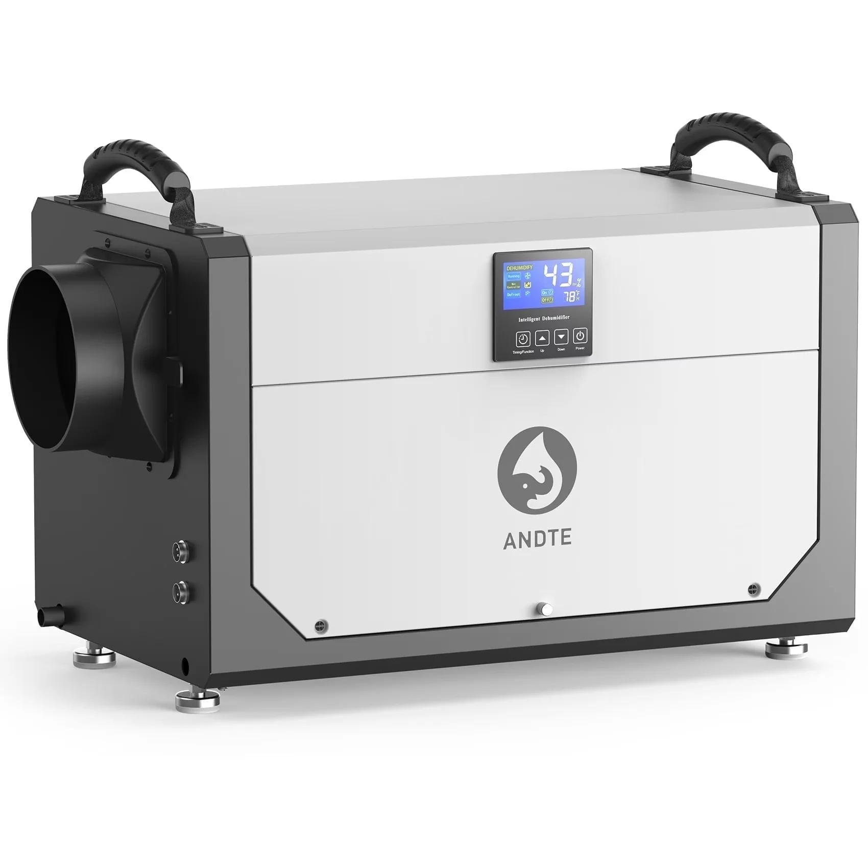 Dehumidifier Premium with Automatic Defrost Control, Adjustable Humidistat, Remote Control - Gray Model 809A0A